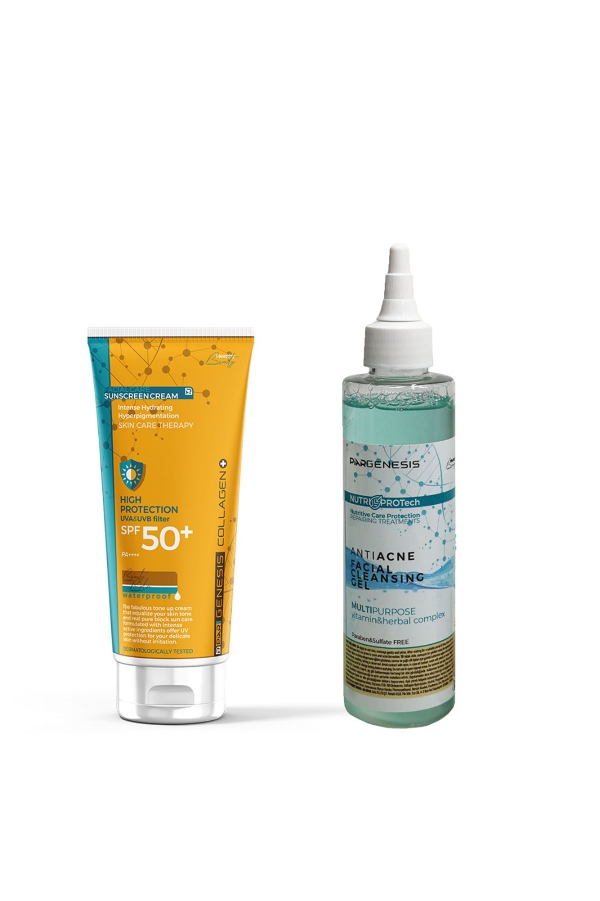 Ton Eşitleyici Renkli Yüz Güneş Kremi 75 ml+Akne Karşıtı Temizleme Jeli 200 Ml — 8699691130895 — تصویر 1 از 1