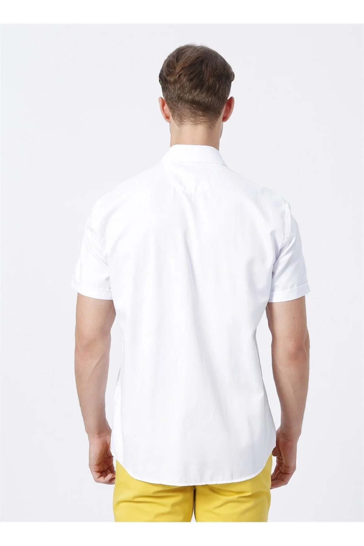 پیراهن مردانه سفید یو اس پولو | 1829949 اورجینال - تصویر 4