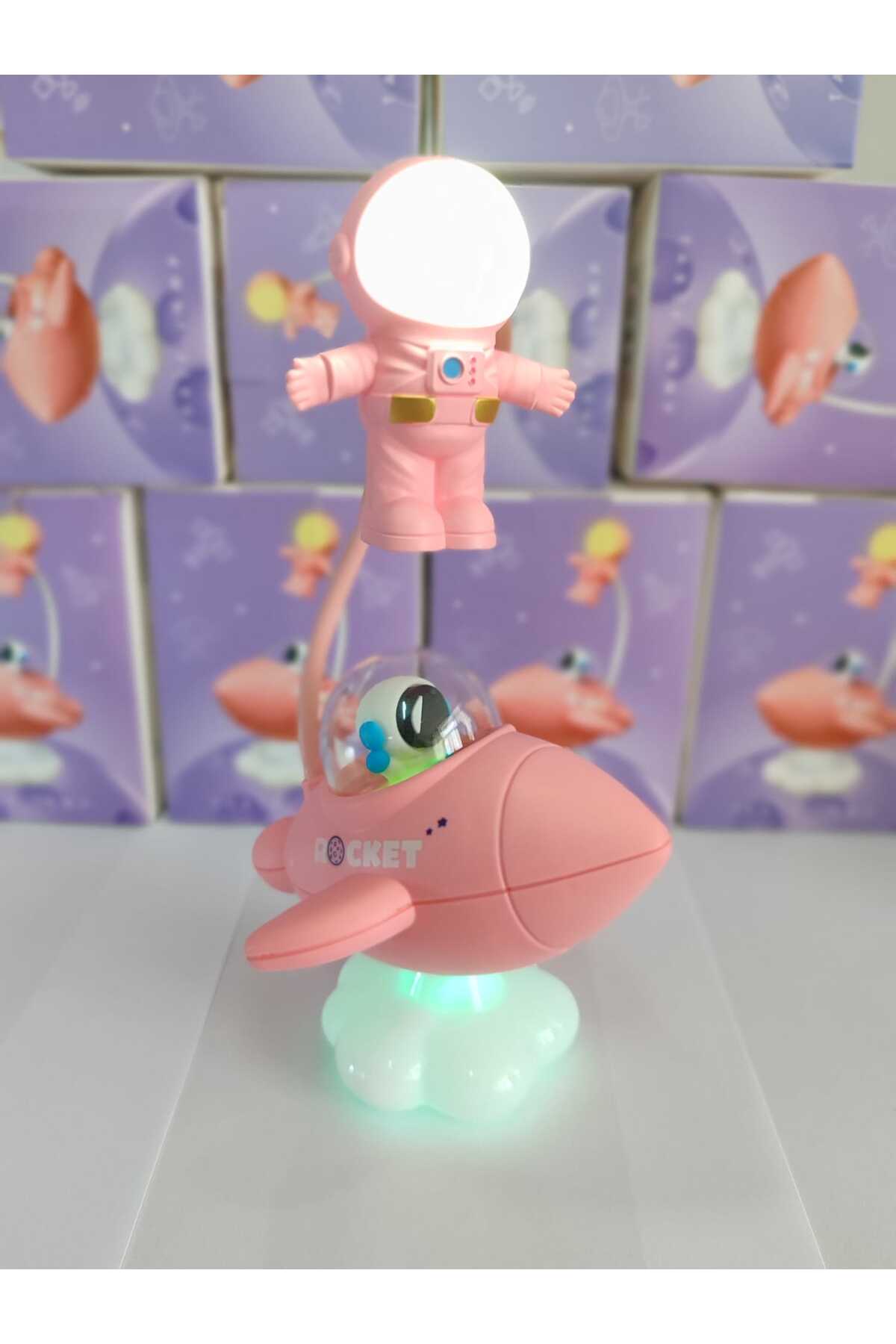 mr shopping MR Astronot Led Işıklı Micro Şarj Girişli Çocuk Gece Lambası Harika bir hediye Gece Lambası fotoğrafı 3 (önizleme)