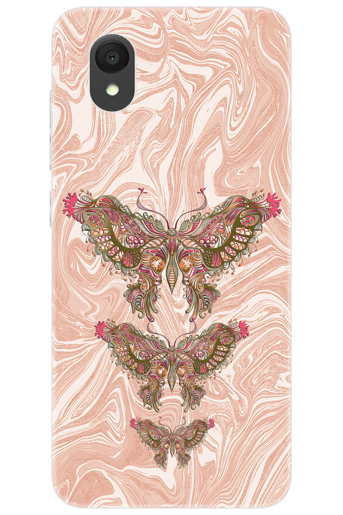 Alcatel 1 2021 (5033F) Compatible Sheath Pattern Printed Silicone Butterfly Image NGO:552 CP-22liiik