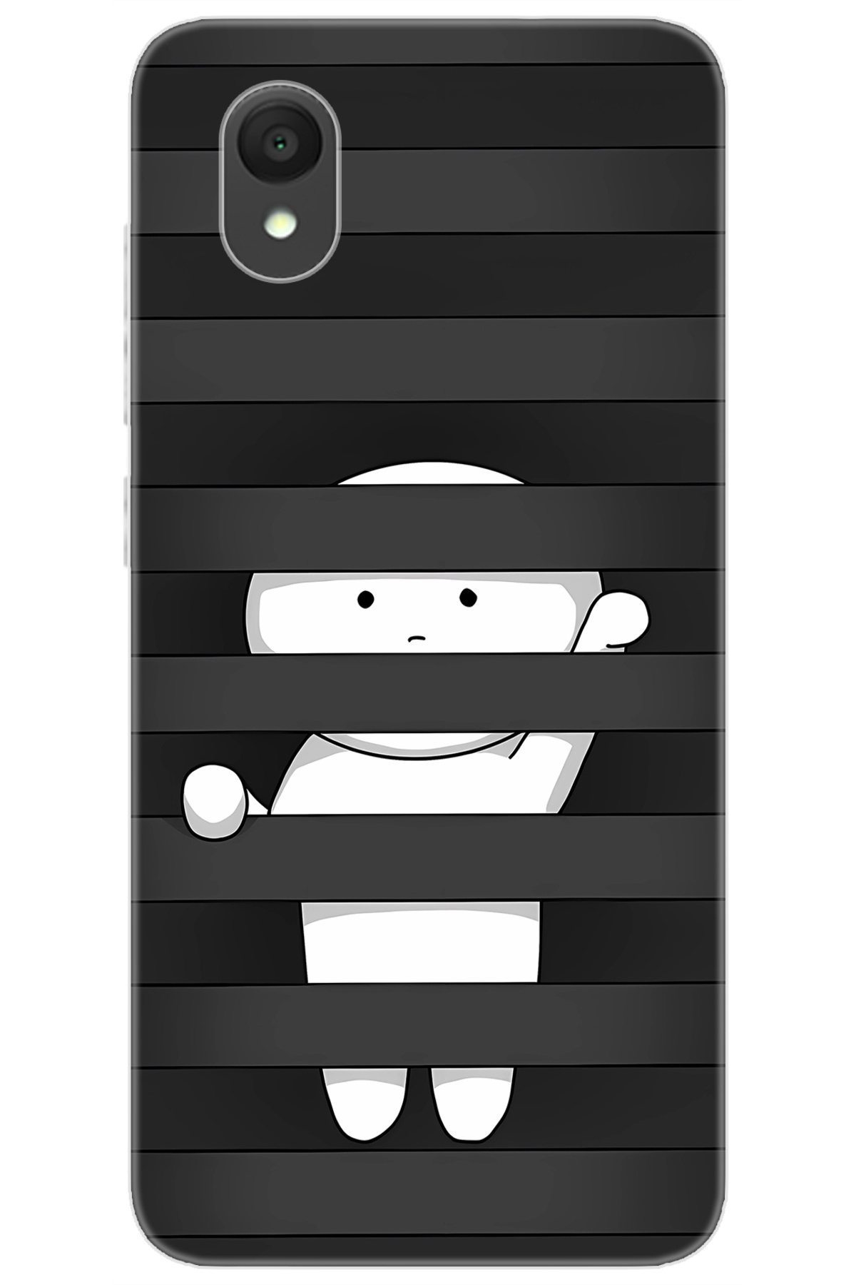Alcatel 1 2021 (5033F) Compatible Sheath Pattern Printed Silicone Stored Character NGO:665 CP-eHxkJje