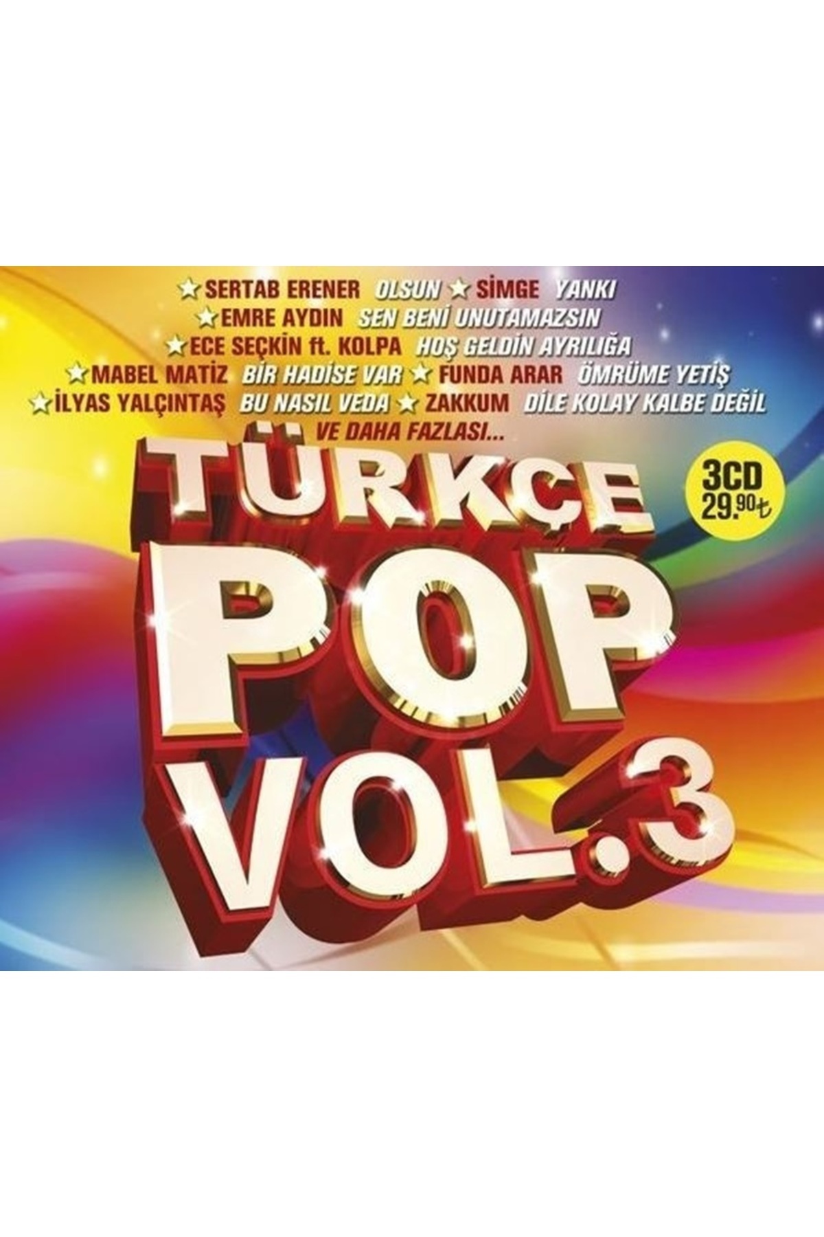 Dönence Film Türkçe Pop Hit ( Vol. 3 - 2017 ) 3 CD Box Set