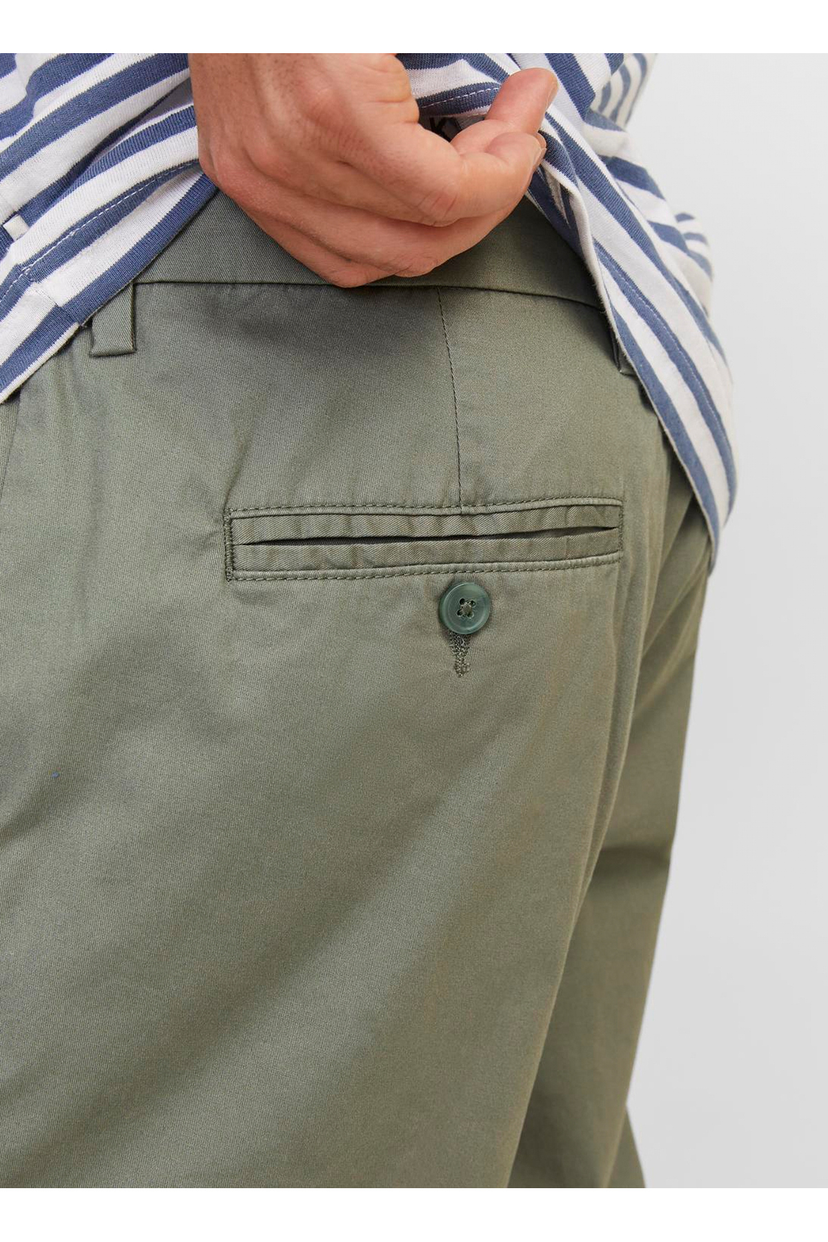 شلوار جک اند جونز مردانه پارچه خاکی  راسته Classical/کلاسیک فاق نرمال   Regular/رگولار Classical/کلاسیک | Jack & Jones 5003120669 TR - تصویر 5