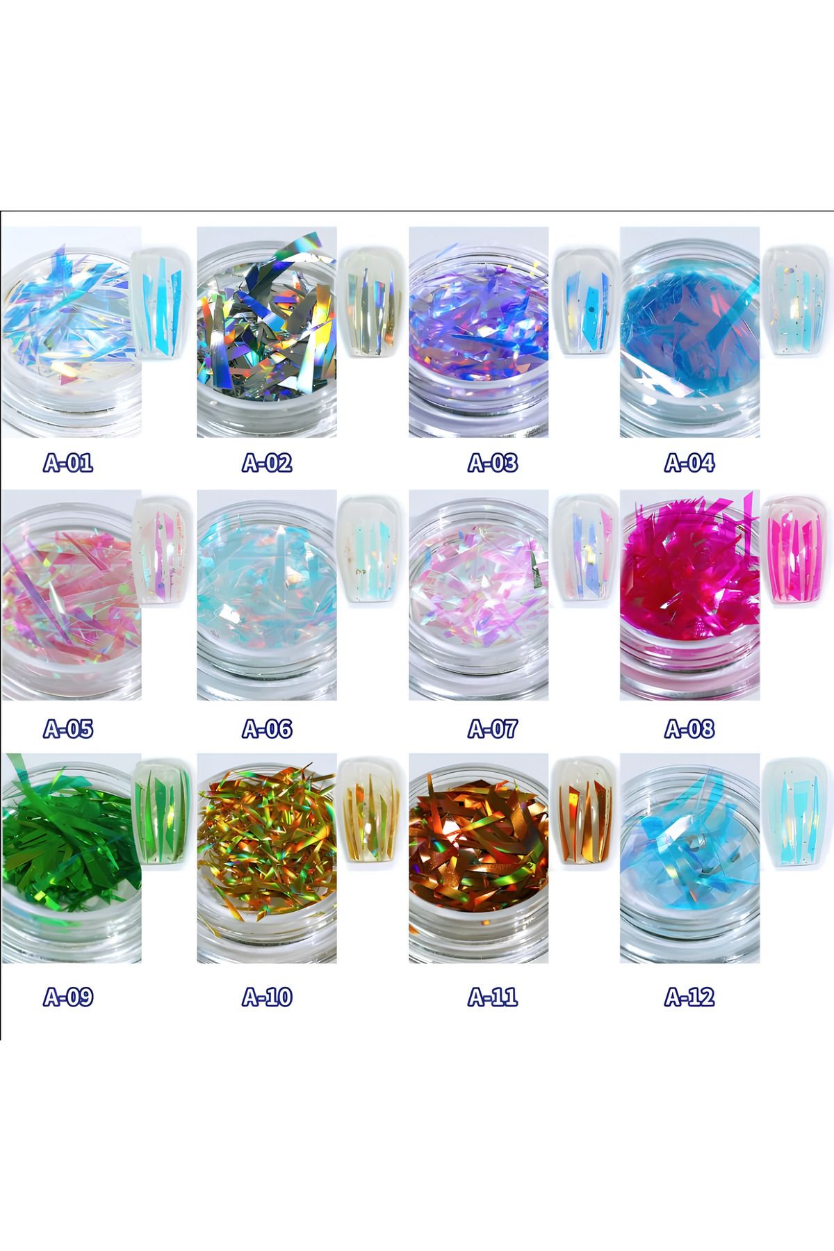 تزیین ناخن قطعات فویل Nail Art نوار تزئین ناخن Ocean