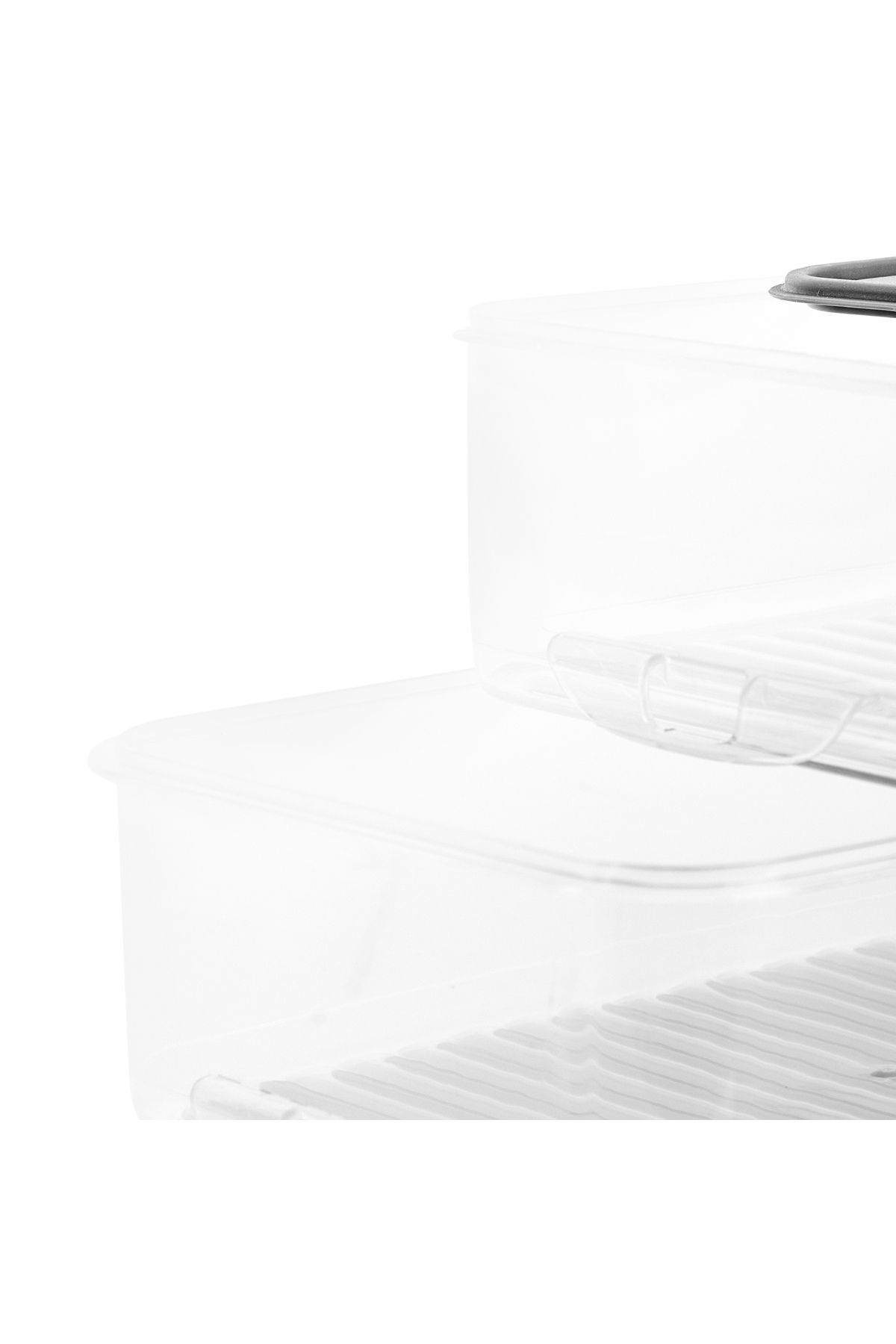 Gondol-TransParent Easy Click 3 Piece Storage Container - 1.6 lt 3