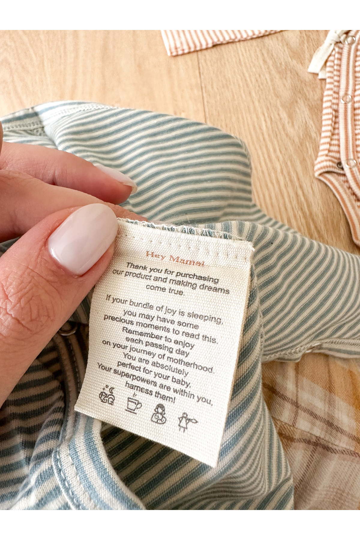 بادی نوزادی پسرانه – دخترانه سبز SAND MOTHER | 11050SS24 اورجینال - تصویر 5