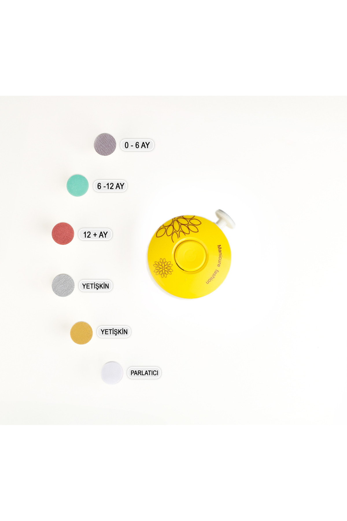 HODAF Yenidoğan Bebek Dönerli Pilli Tırnak Kesme Törpüleme Makinası Tırnak Makası Bebek Bakım fotoğrafı 4 (önizleme)