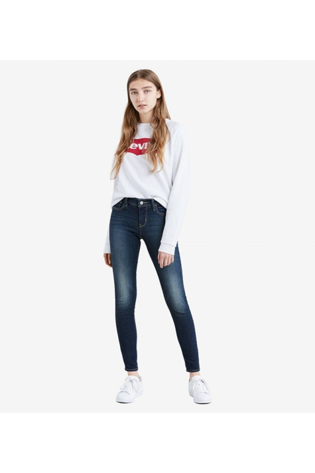 Levi s LE 710 SUPER SKINNY Women s Girls Blue Jeans Trendyol