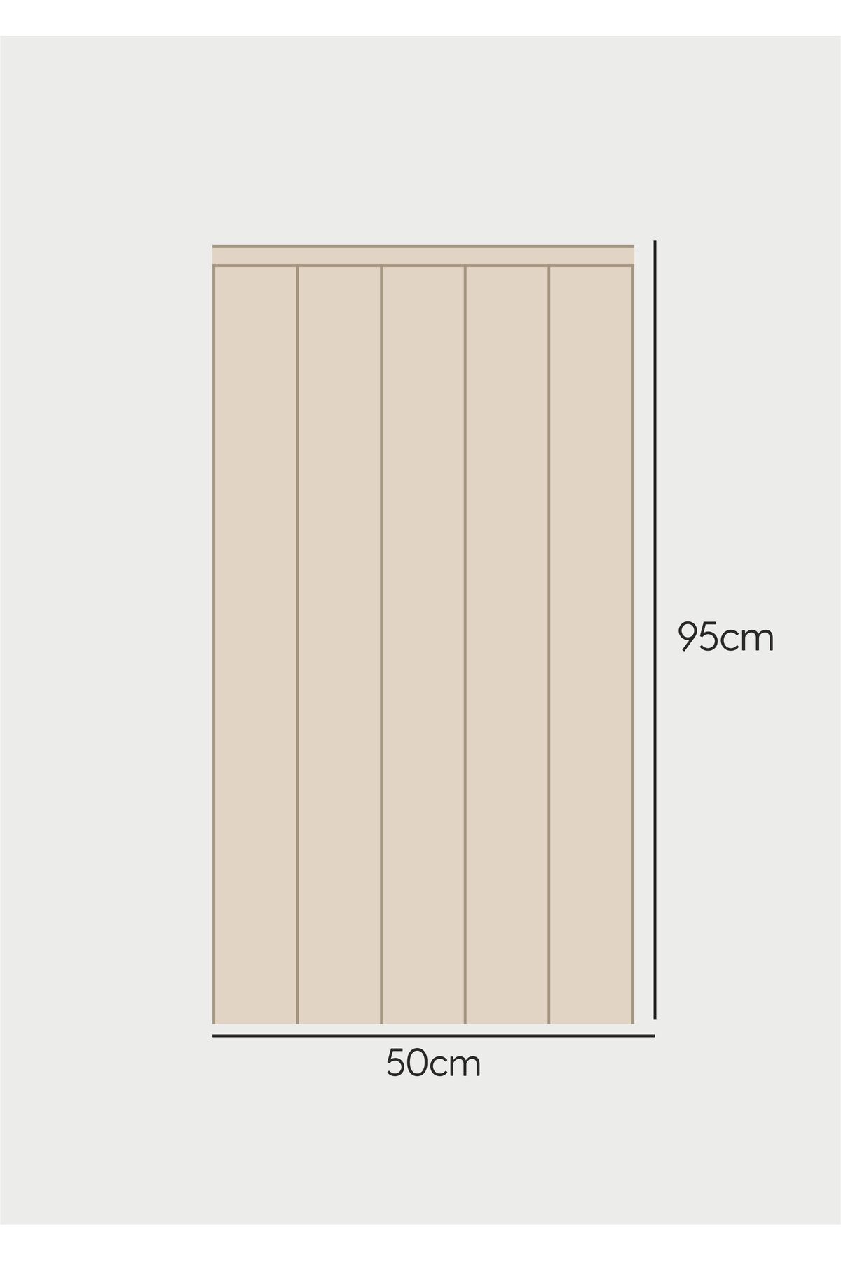 WALLHUMAN-Striped Wooden Panel Look Wall Sticker 3