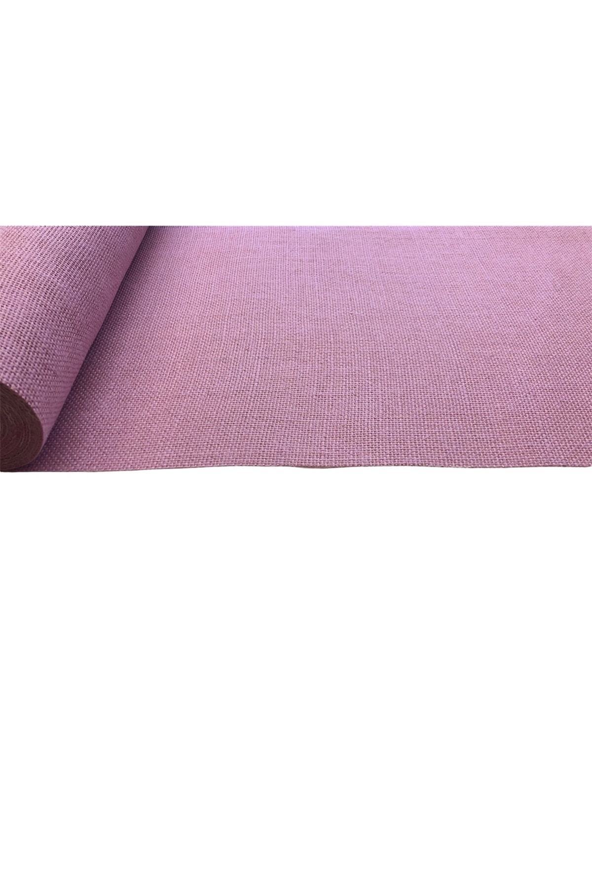 Jute Fabric Burlap Cross Stitch Straw Fabric 48x100 Cm Light Pink