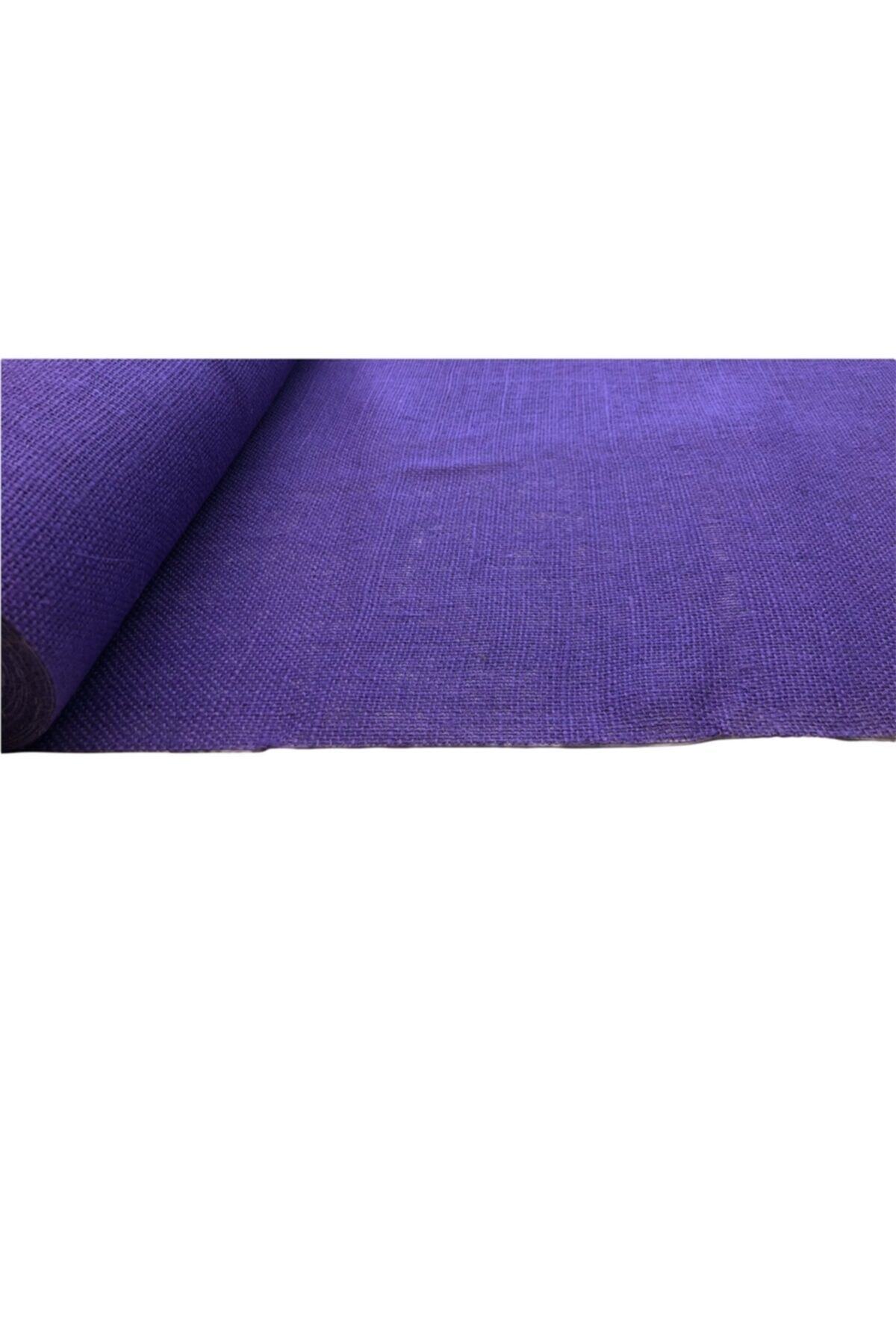 Jute Fabric Burlap Cross Stitch Straw Fabric 48x100 Cm Purple