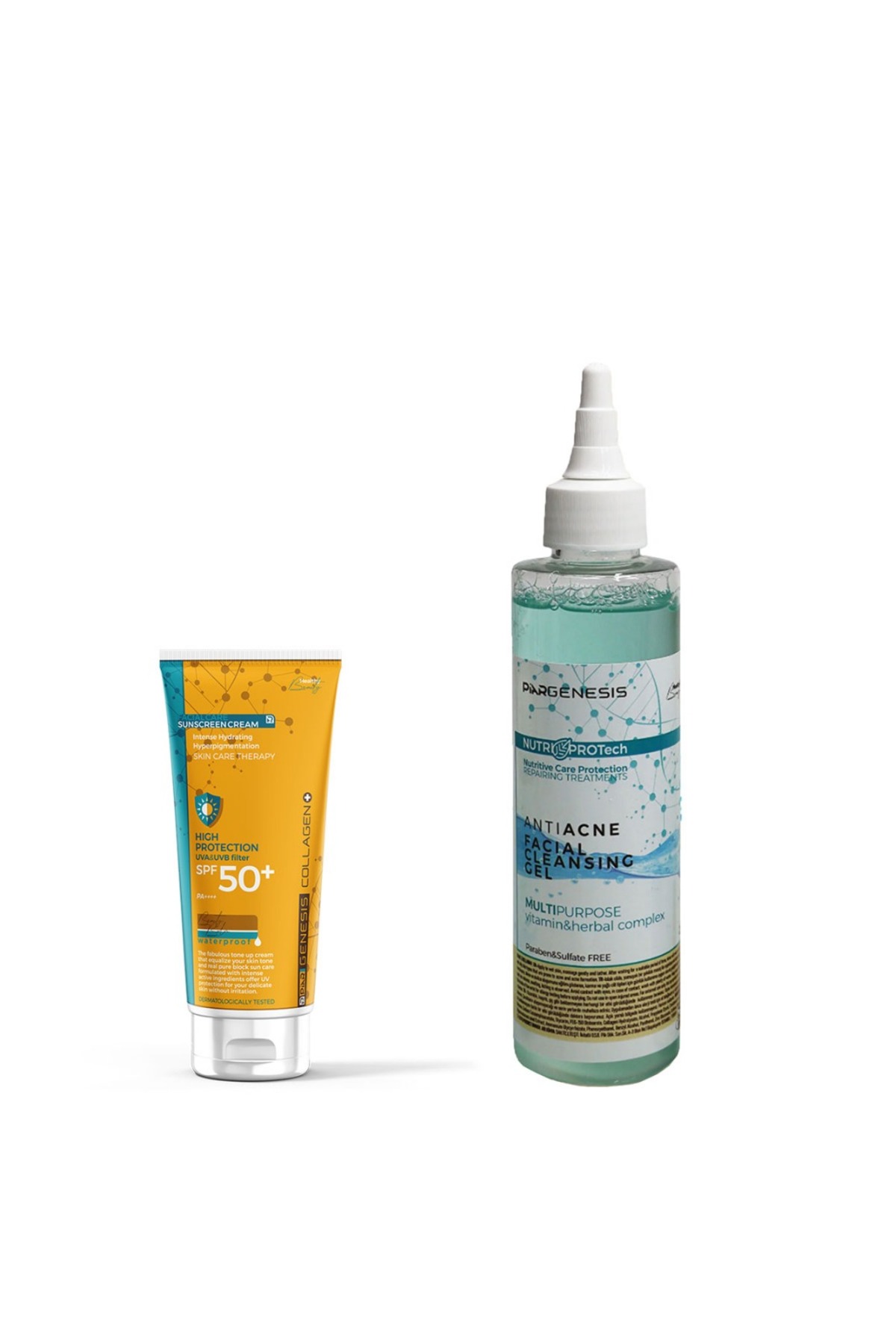 Ton Eşitleyici Renkli Yüz Güneş Kremi 40 ml+Akne Karşıtı Temizleme Jeli 200 Ml — 8699691130905