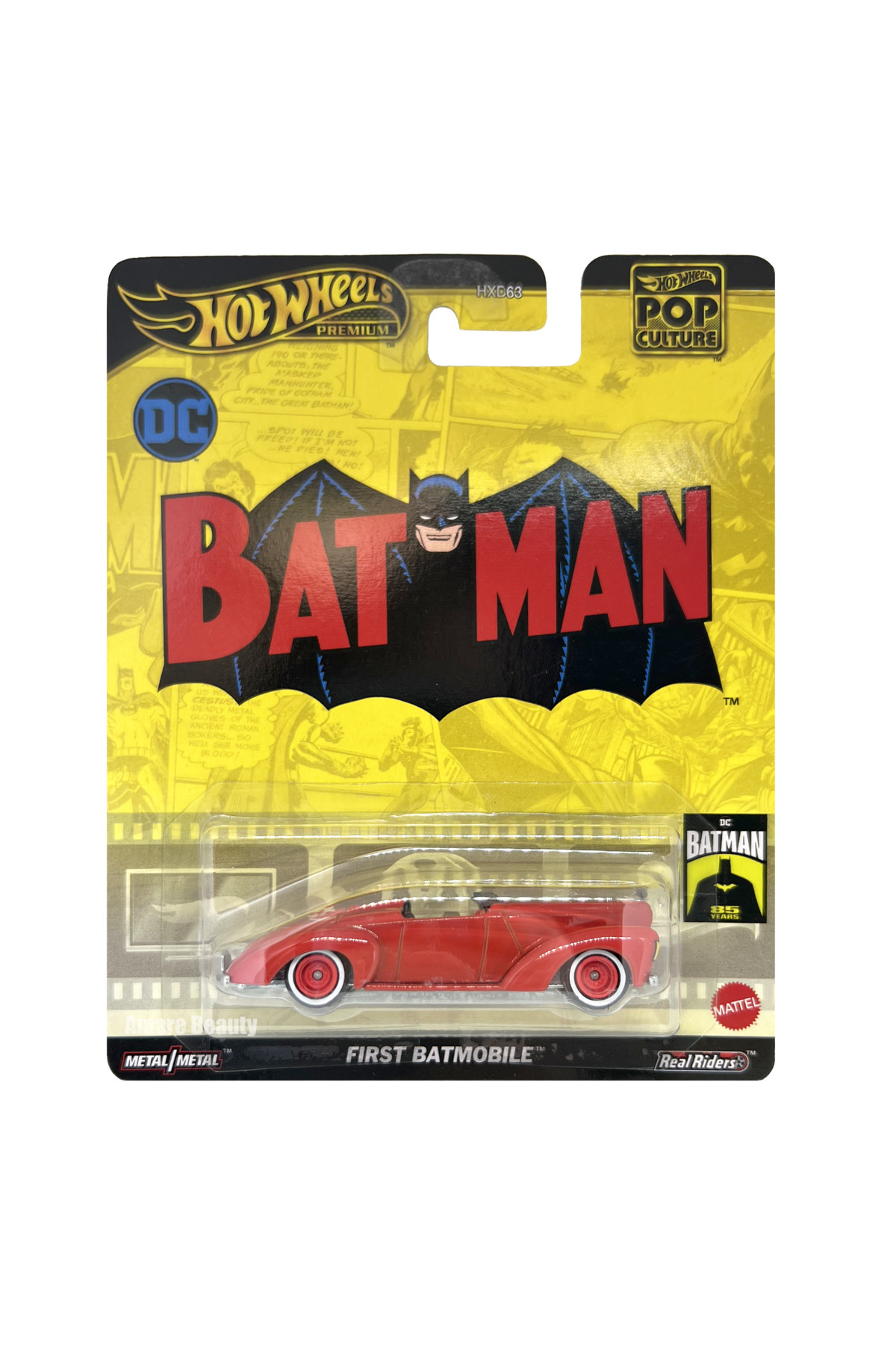 Hot Wheels Premium 1/64 - Batmobile The Batman 2024 + Figurines - NEUF