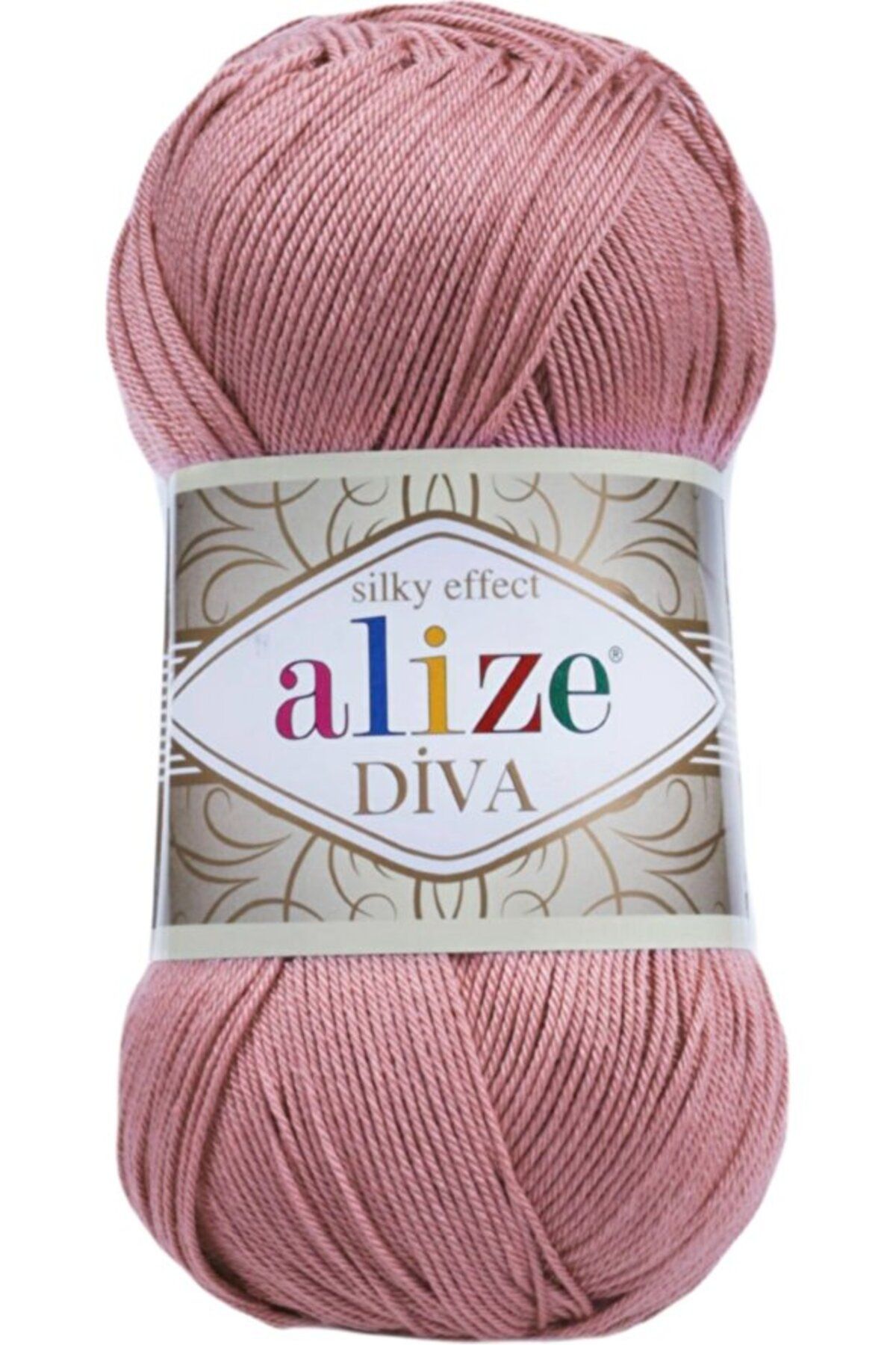 Alize-Diva Mercerized 5 Pieces String Summer Bikini Set - Knitted String, 354 Roses 1