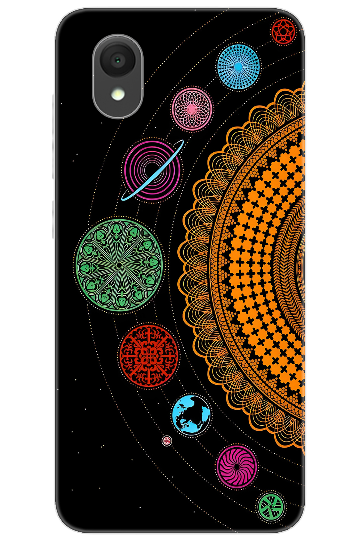 Alcatel 1 2021 (5033F) Compatible Sheath Pattern Printed Silicon Planets Design NGO:648 CP-