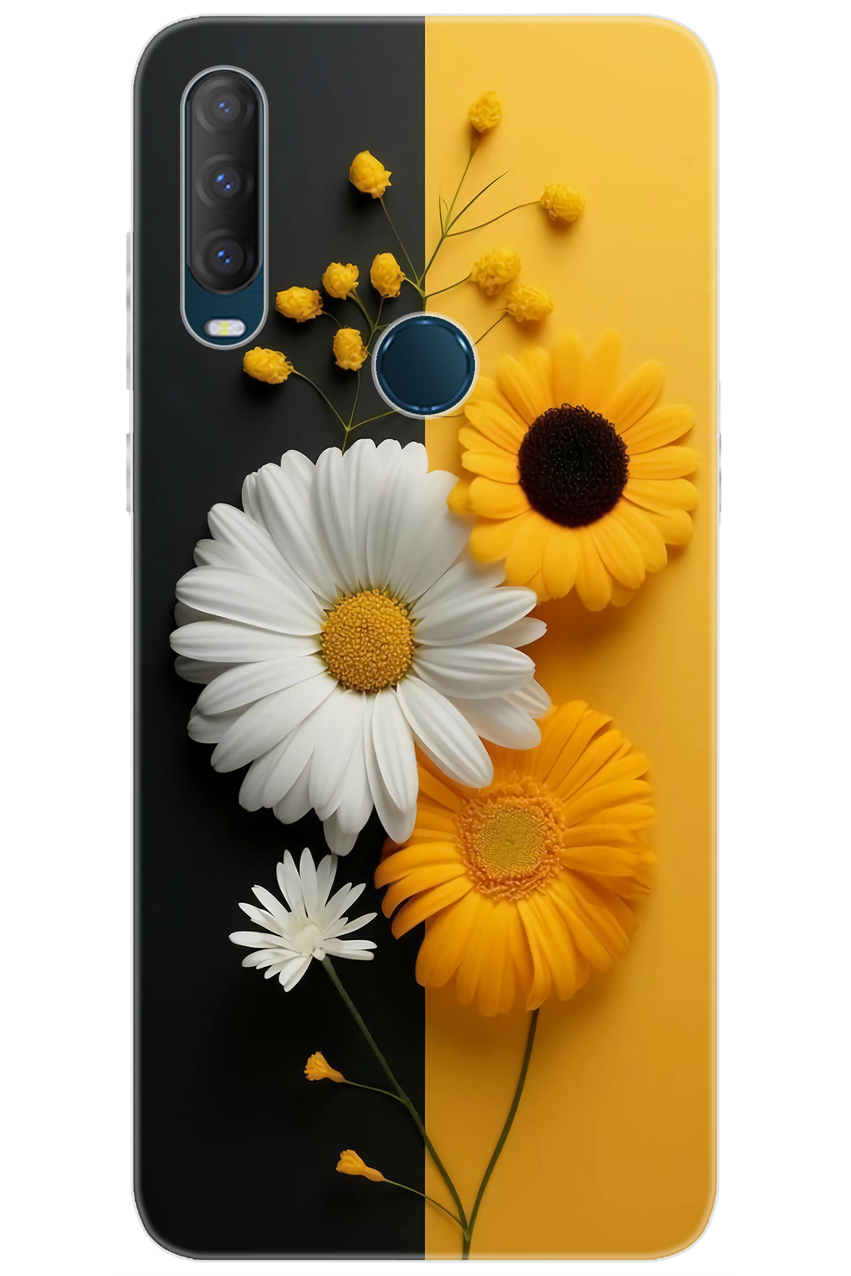 Alcatel 1S 2020 (5028D) Compatible Sheath Pattern Printed Silicone Daisy Series NGO:737 CP-KINfRtN