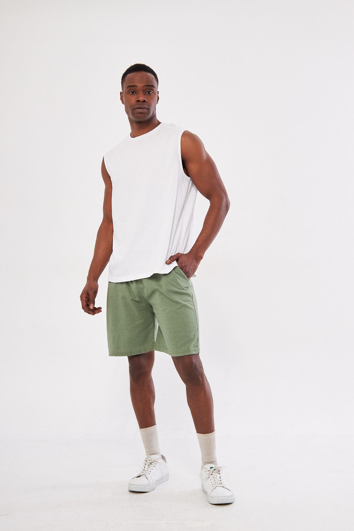 pandy-Unisex 4 Color Basic Shorts 5