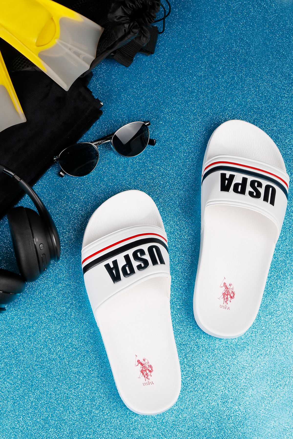 دمپایی چند رنگ مردانه U.S.Polo Assn. 4M Alvega 4fx 's Slipper سفید U.S. Polo Assn.
