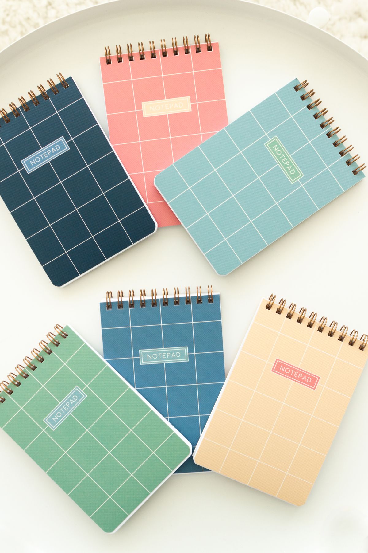 Matt Notebook-مجموعة من 6 لوحات مذكرة للجيب 3