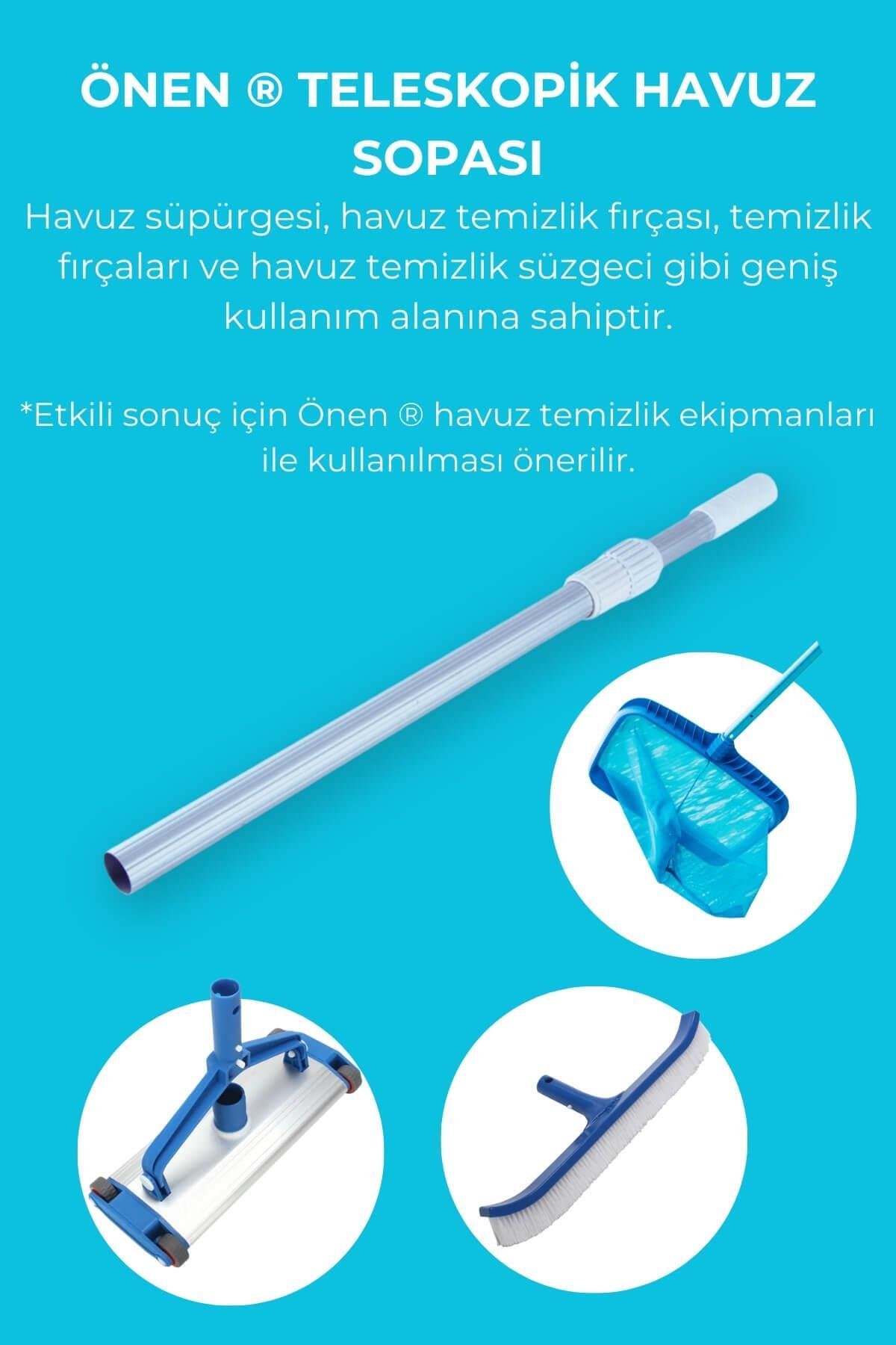 Çok Amaçlı Teleskopik Havuz Temizlik Sopası 4