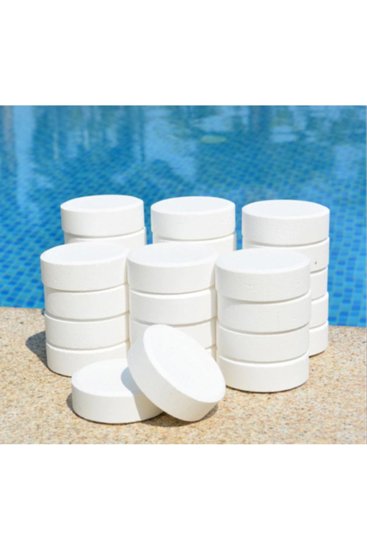 2 ADET Gemaş TABCHLOR MULTİ 15 KG (30 KG) %90 Tablet Klor - %90 Chlorine Multifunctional Tablets - S 2