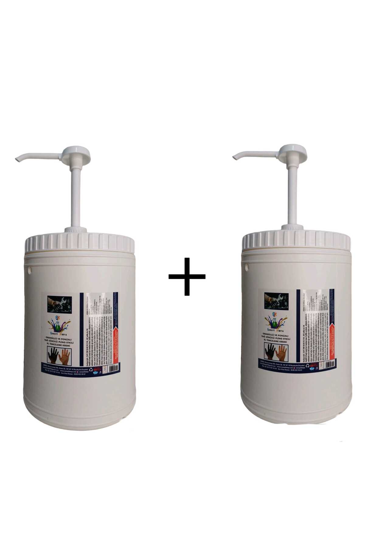 Sanayi Tipi Granürlü Ponzalı El Temizleme Kremi 4 Kg ( 2 ADET )