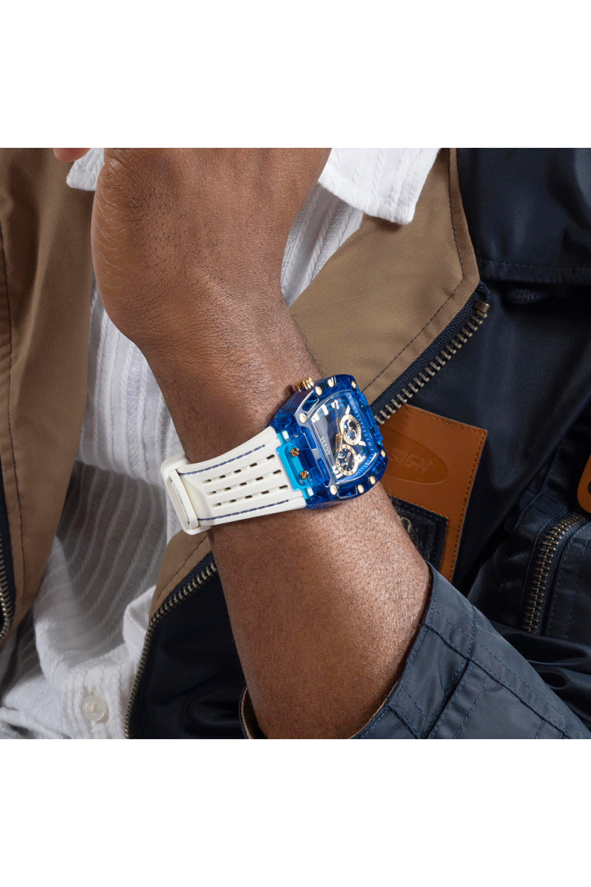 ساعت مردانه آبی سرمه ای گسGuess | GUGW0499G6 اورجینال - تصویر 5