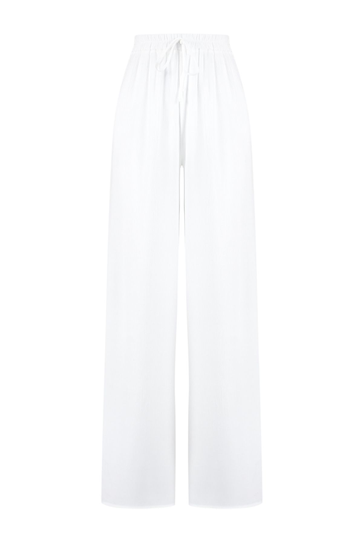 Trendyol Collection-Ecru gewebte Strandhose mit Schlitz TBESS24PL00013 6