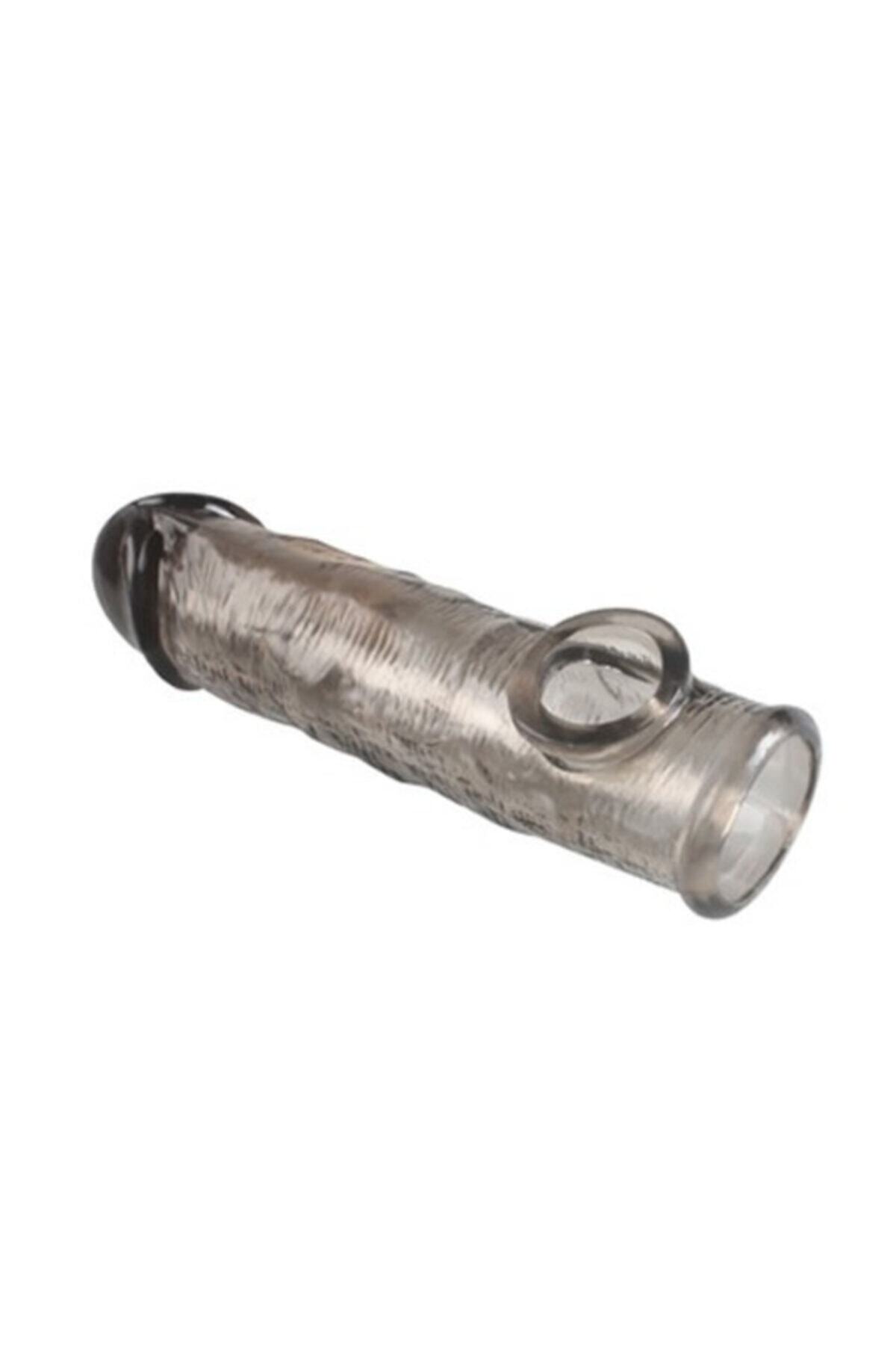 16 Cm Zenci Uzatmalı Dolgulu Silikon Penis Kılıfı 10 ml Kayganlaştırıcı 8