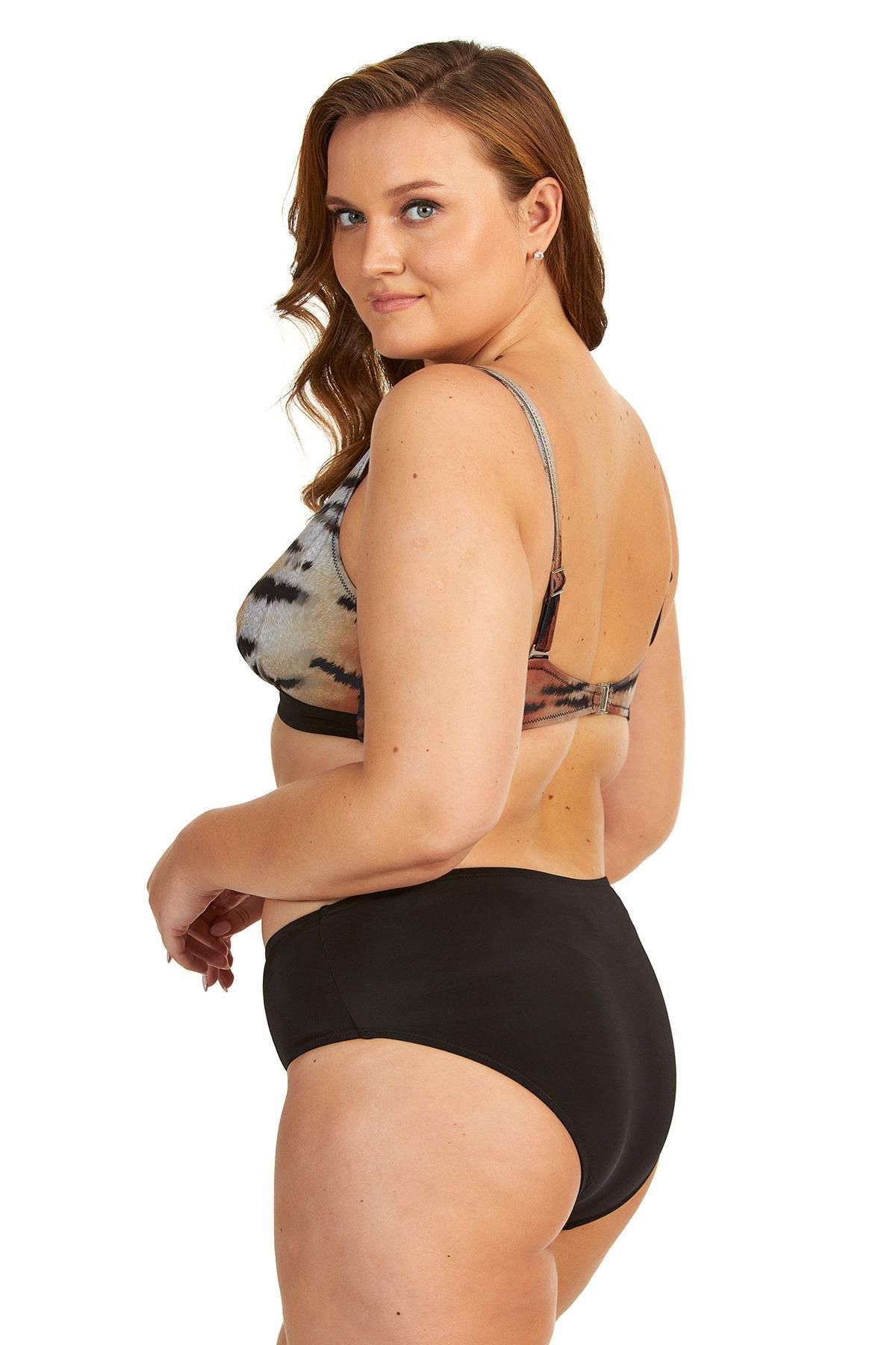 Argento-Leopard Print Large Size Bikini Set 2