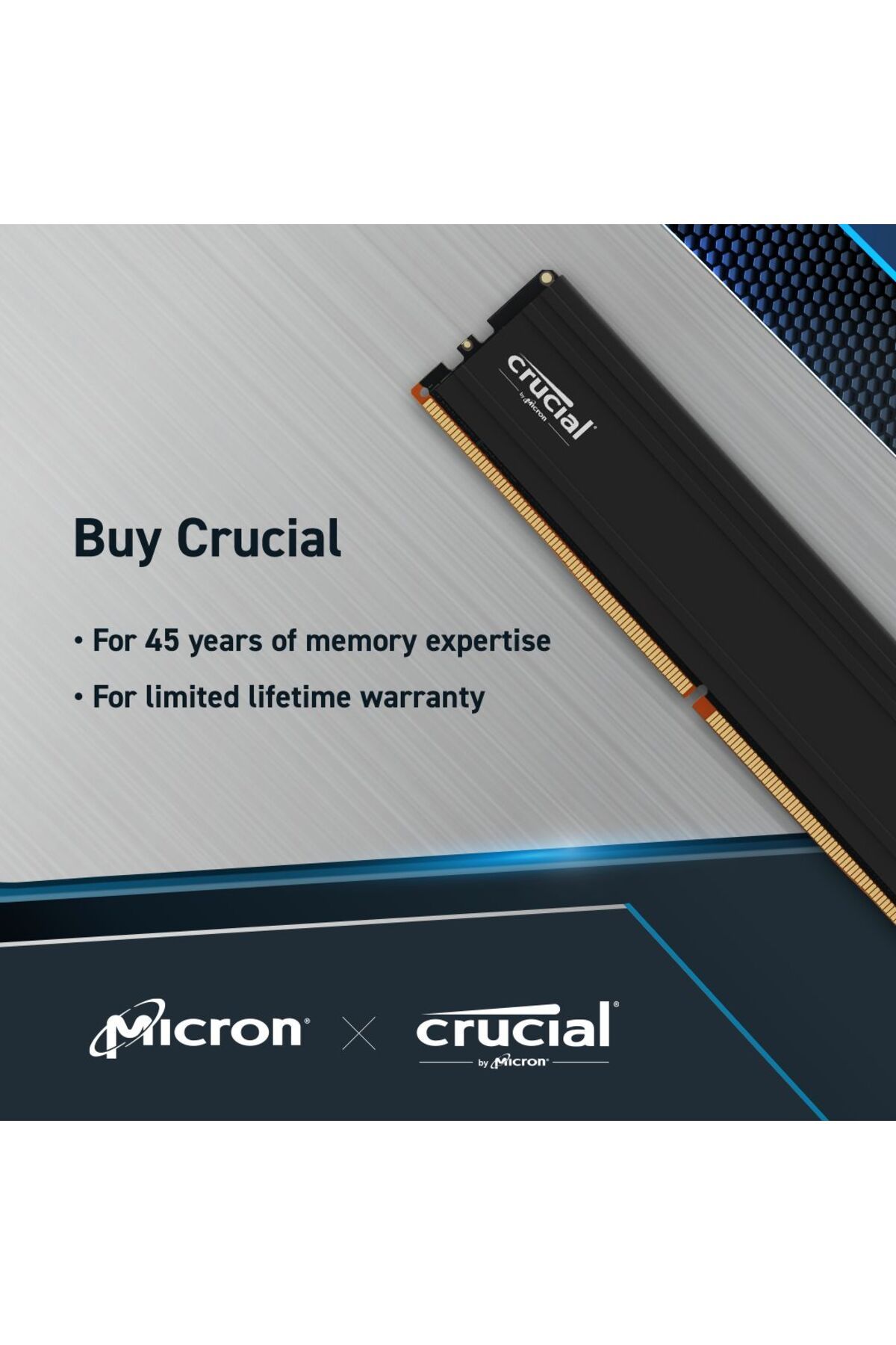 Crucial-Ddr5-6000 Pro 16Gb Ram - Udimm Cl48 Desktop Pc Memory 5