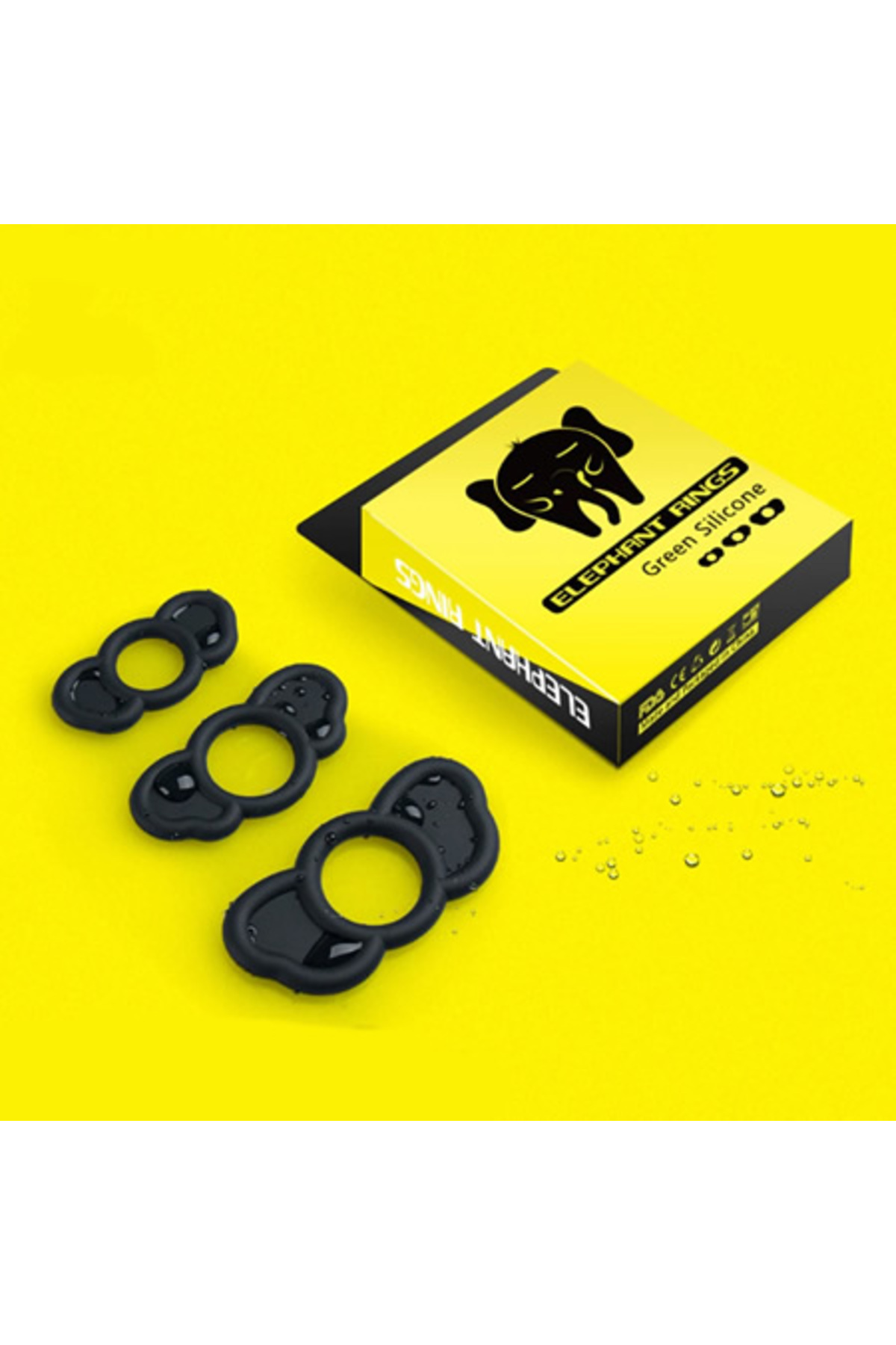 Elephant Rings 3 Adet Farklı Ebatlarda Penis Halkası Seti