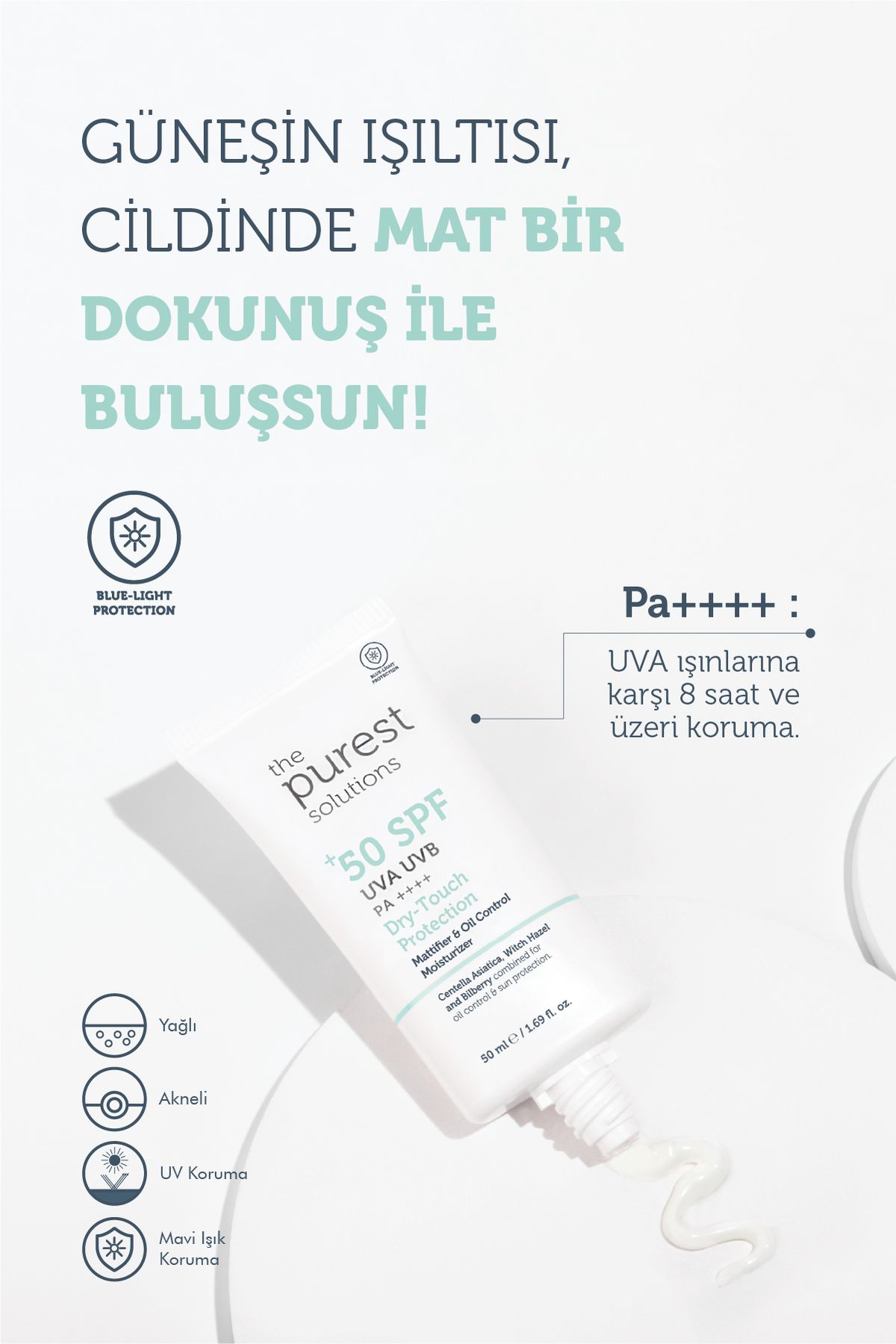 ست مراقبت پوست تعادل SEBUM و محافظت از اشعه ماورا پیورست سولوشن The Purest Solutions