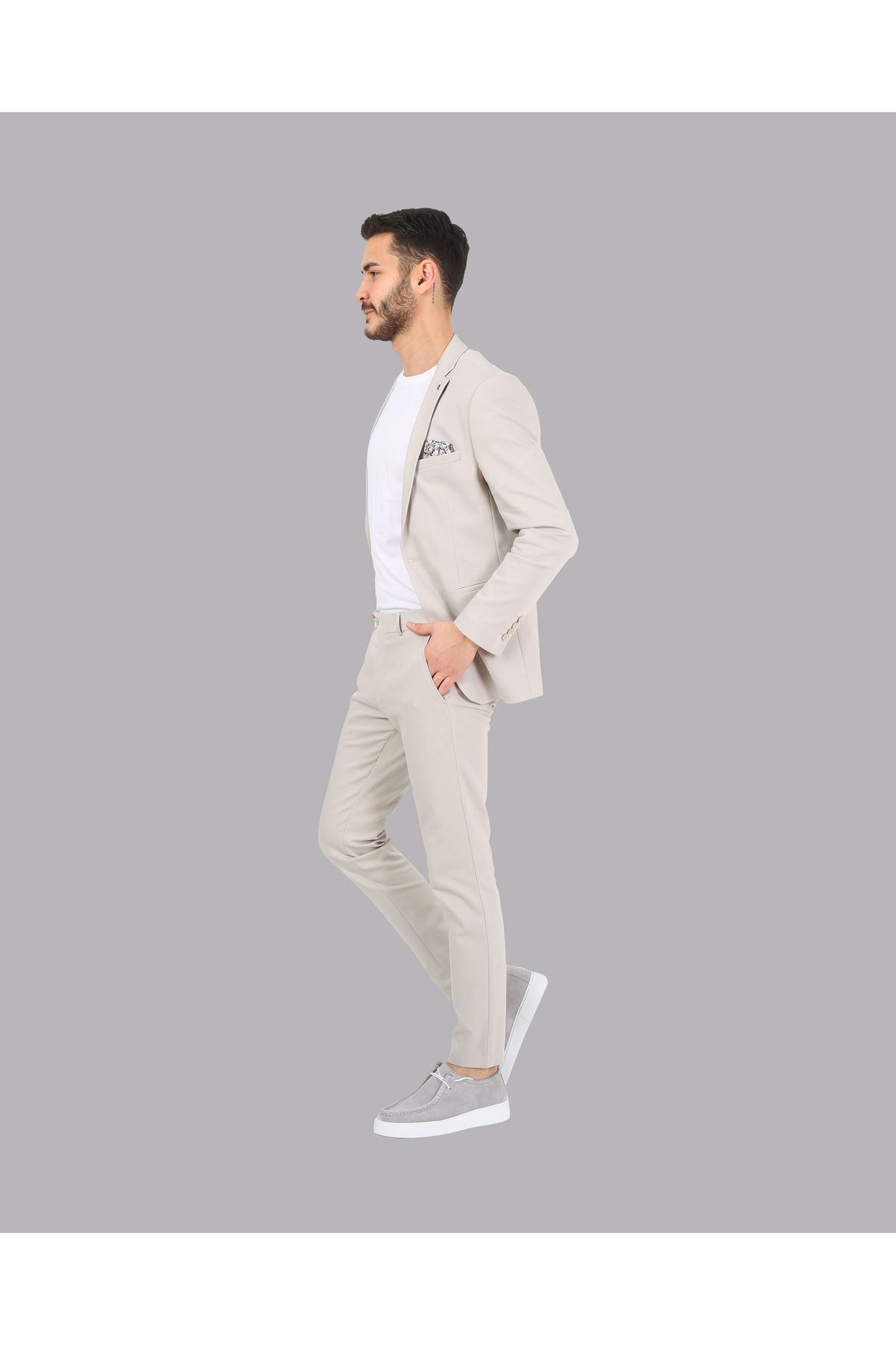 ACTUAL-Men's Suit 26Prd 09 Stone Model 3