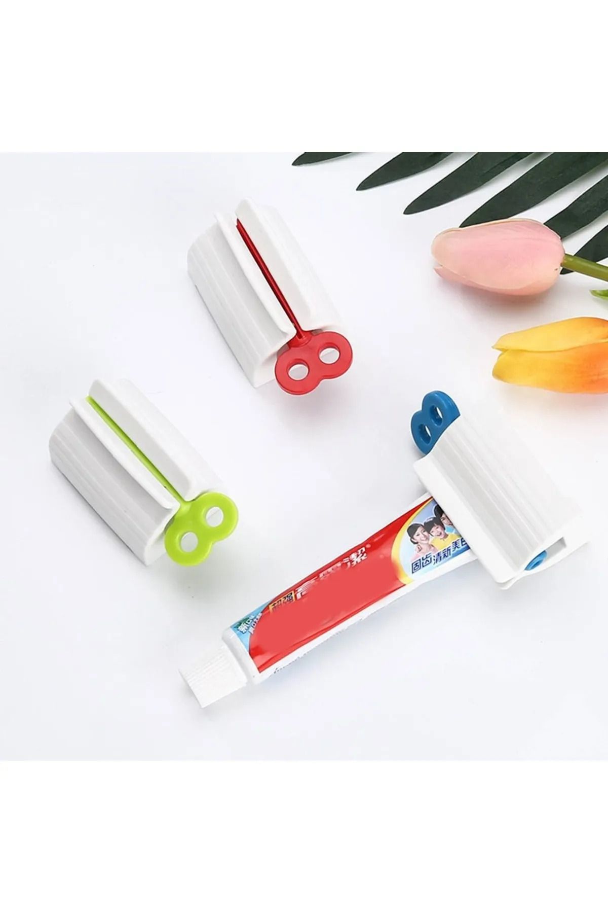Yıldızhane-Rotary Toothpaste Squeezer 2 Pieces Practical Toothpaste Squeezer 3
