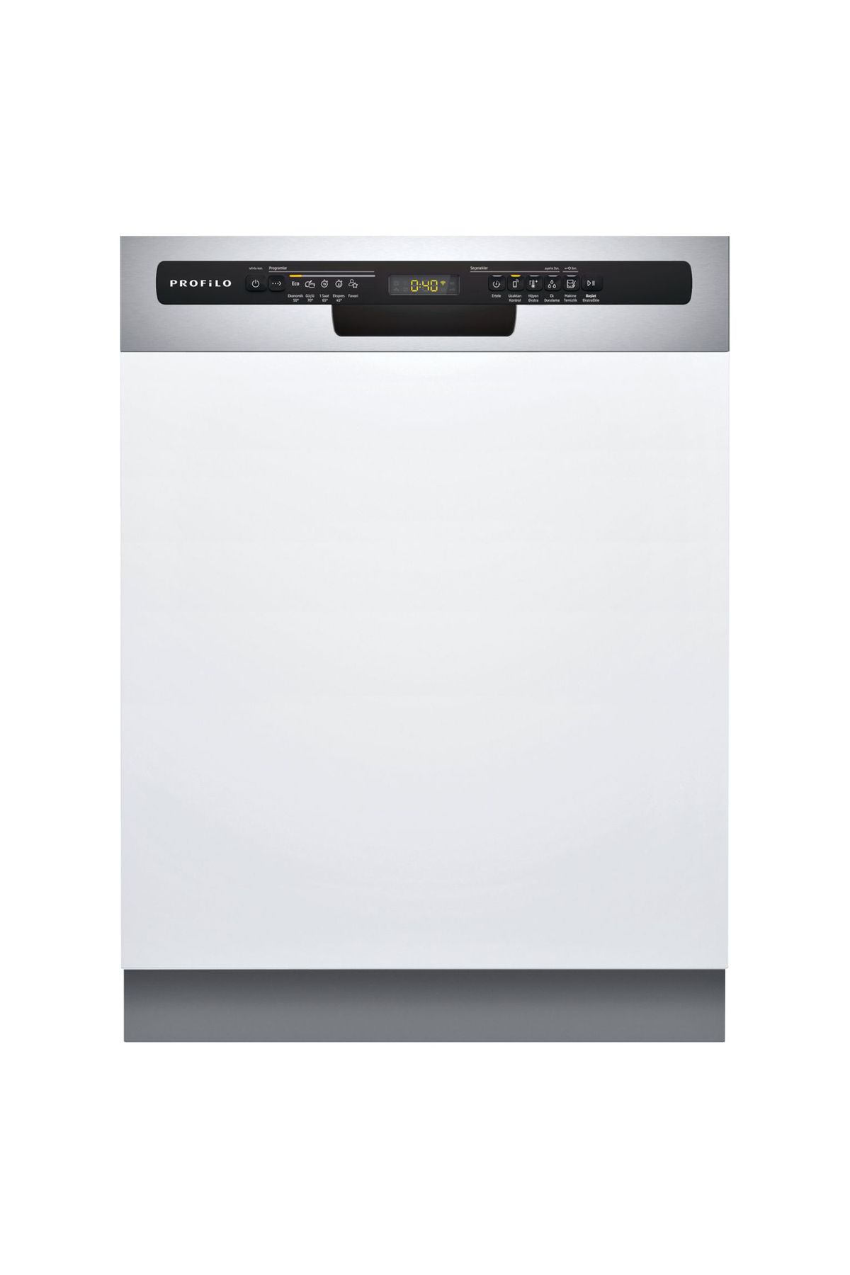 Profilo BMA4451E3 D Enerji Sınıfı 5 Programlı Yarı Ankastre 13 Kişilik Bulaşık Makinesi