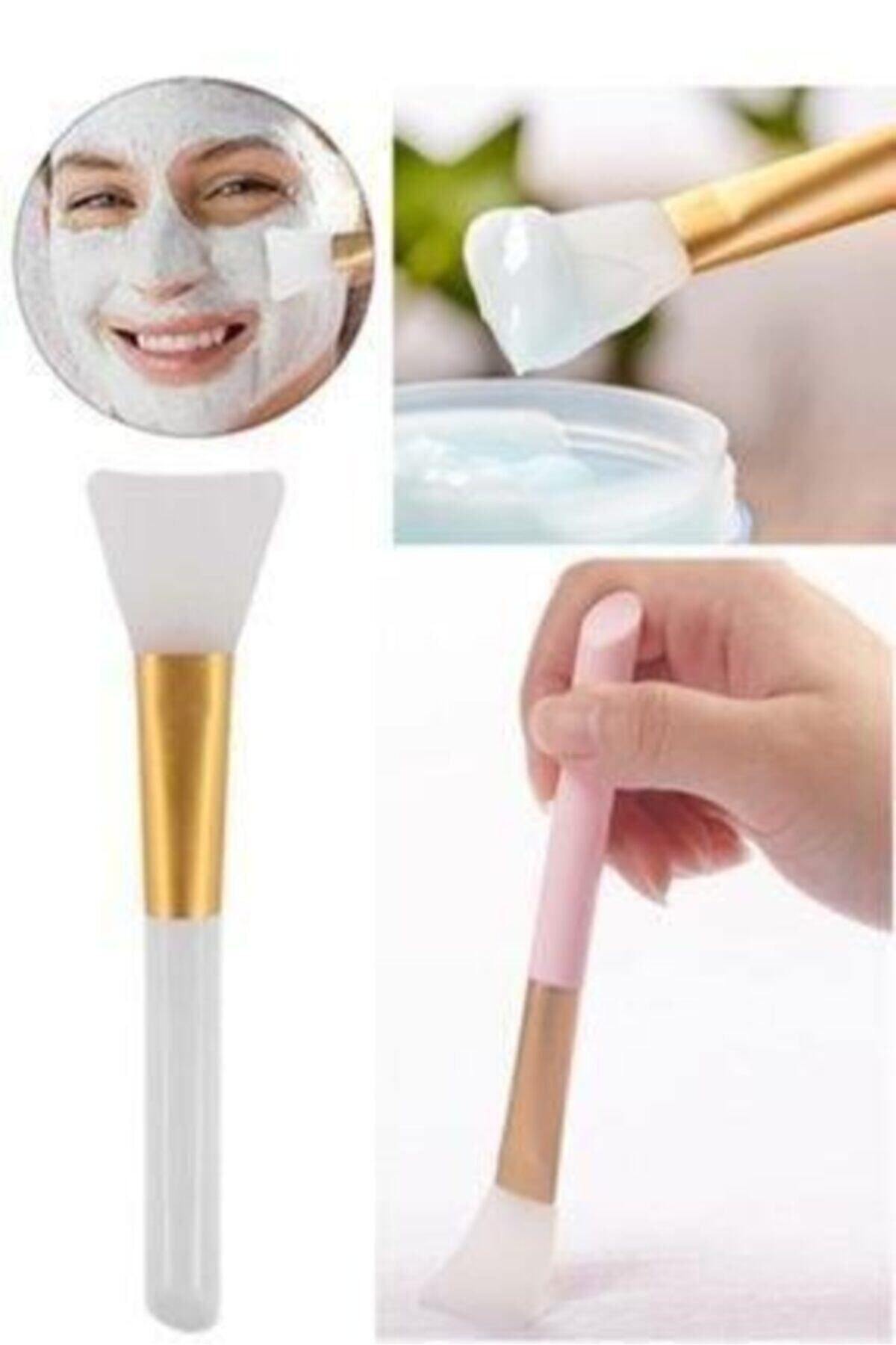 Beyaz Silikon Maske Sürme Fırçası