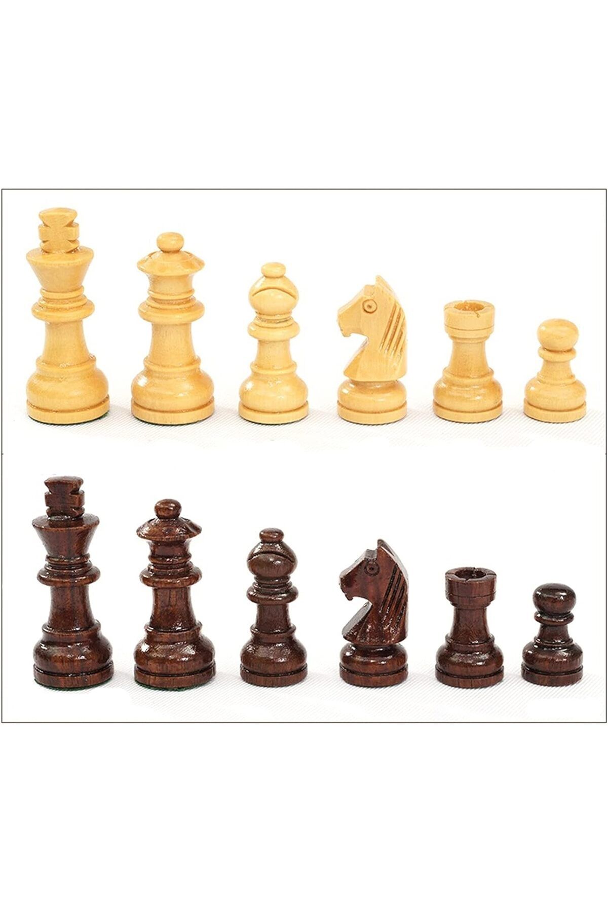 PİRAMİGO-Magnetic Wooden Chess Set Round Shape Chessboard 5