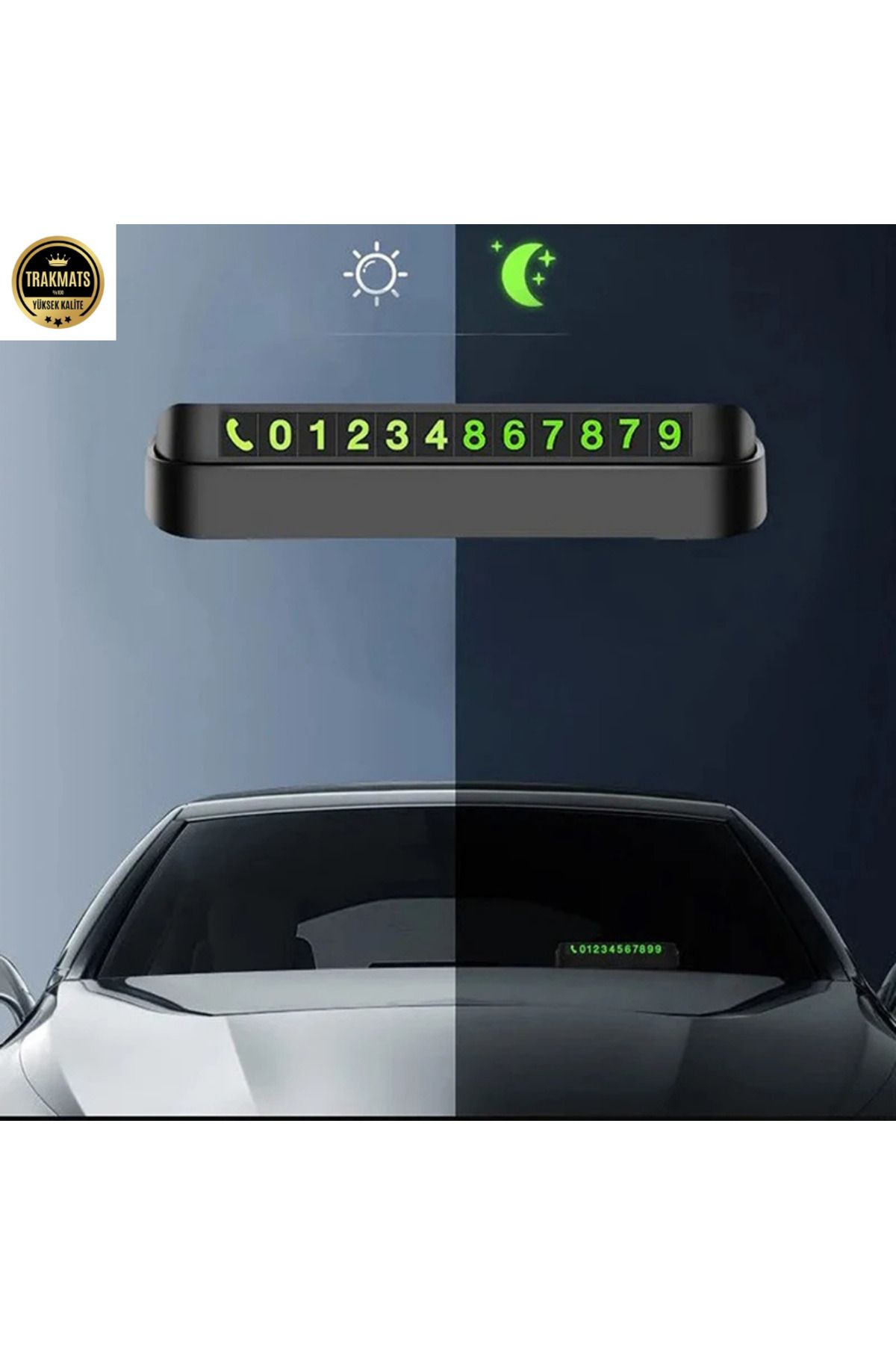 TRAKMATS-FOR Ford Courier 2014 - 2024 CAR PARKING NUMARATOR OPEN CLOSURE MECHANISM PHONE NUMBER INDICATOR 4