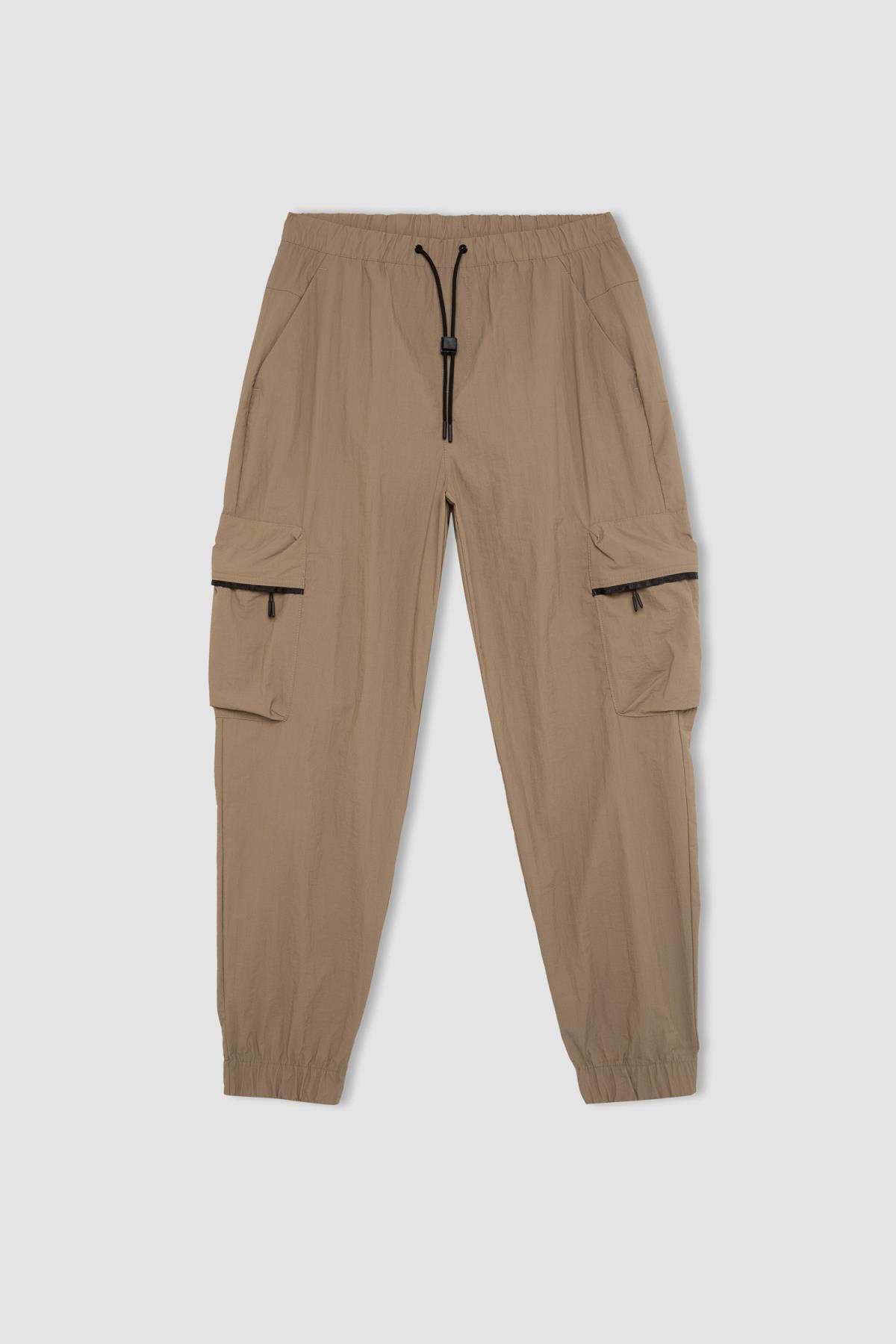 DeFacto-Fit Oversize Wide Fit Cargo Pocket Sportler gewebte Hose (C1528ax24sm) 1