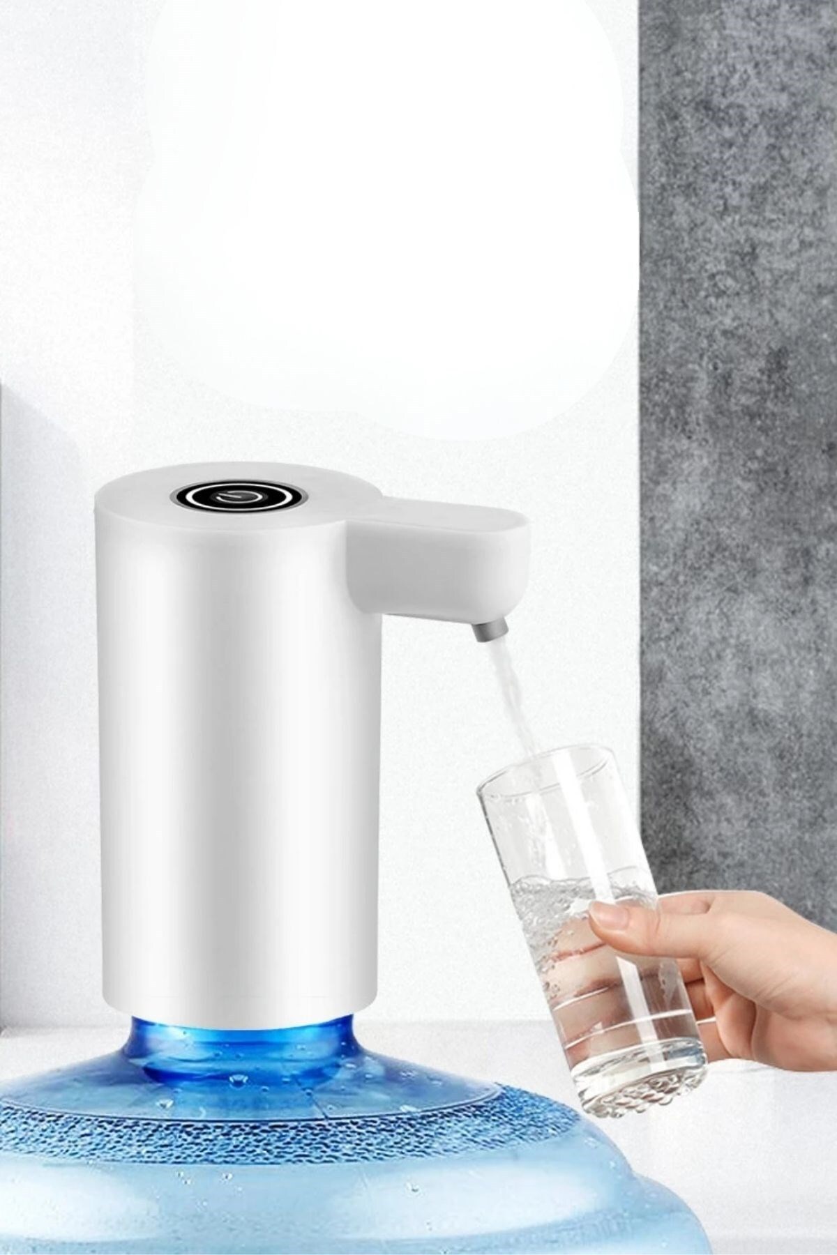 Buffer ®  Usb ile Şarj Olabilen Beyaz Damacana Pompası