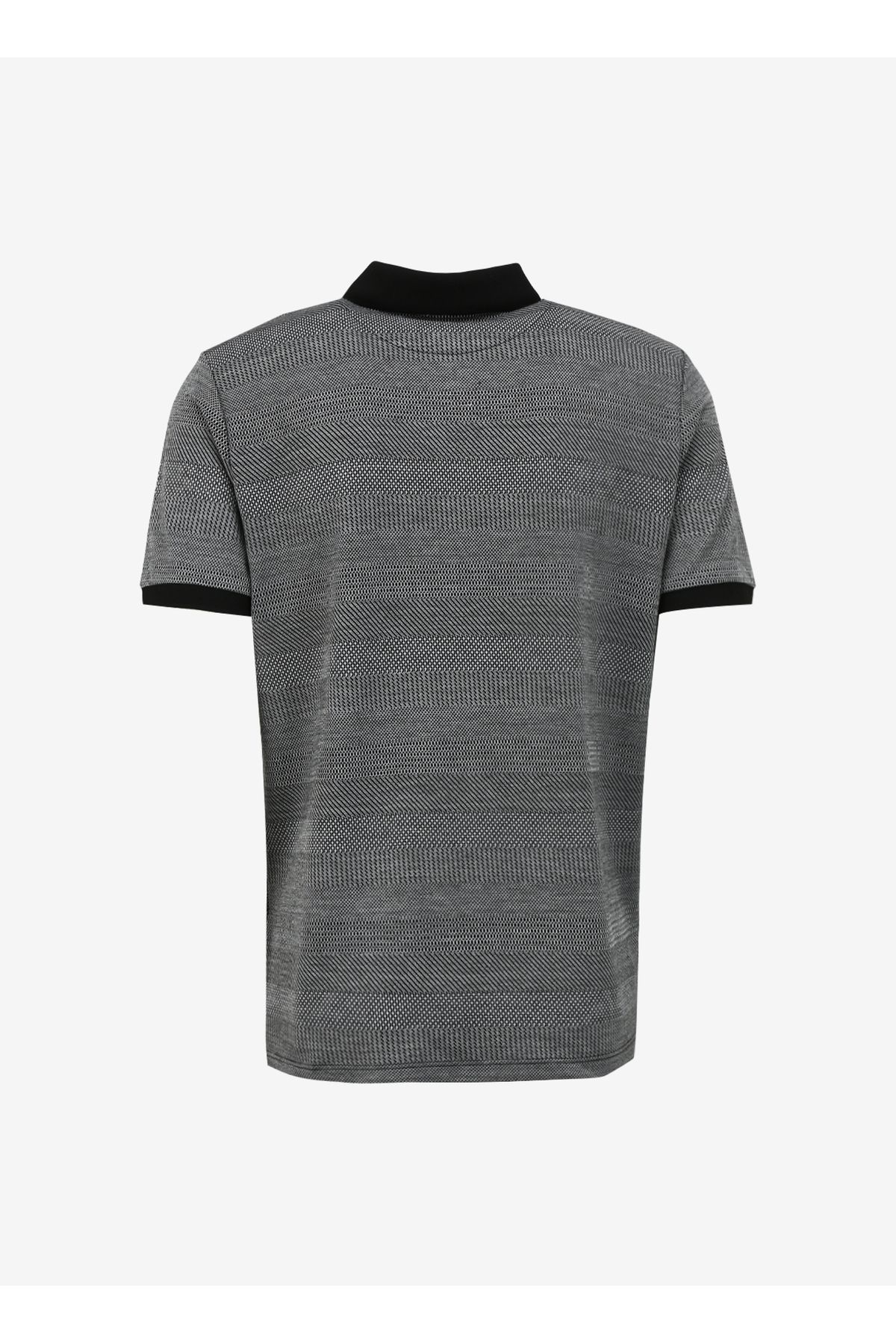ALTINYILDIZ CLASSICS-Hexagon Classics Czarny Męski T-shirt Polo 4A 4824200046 2