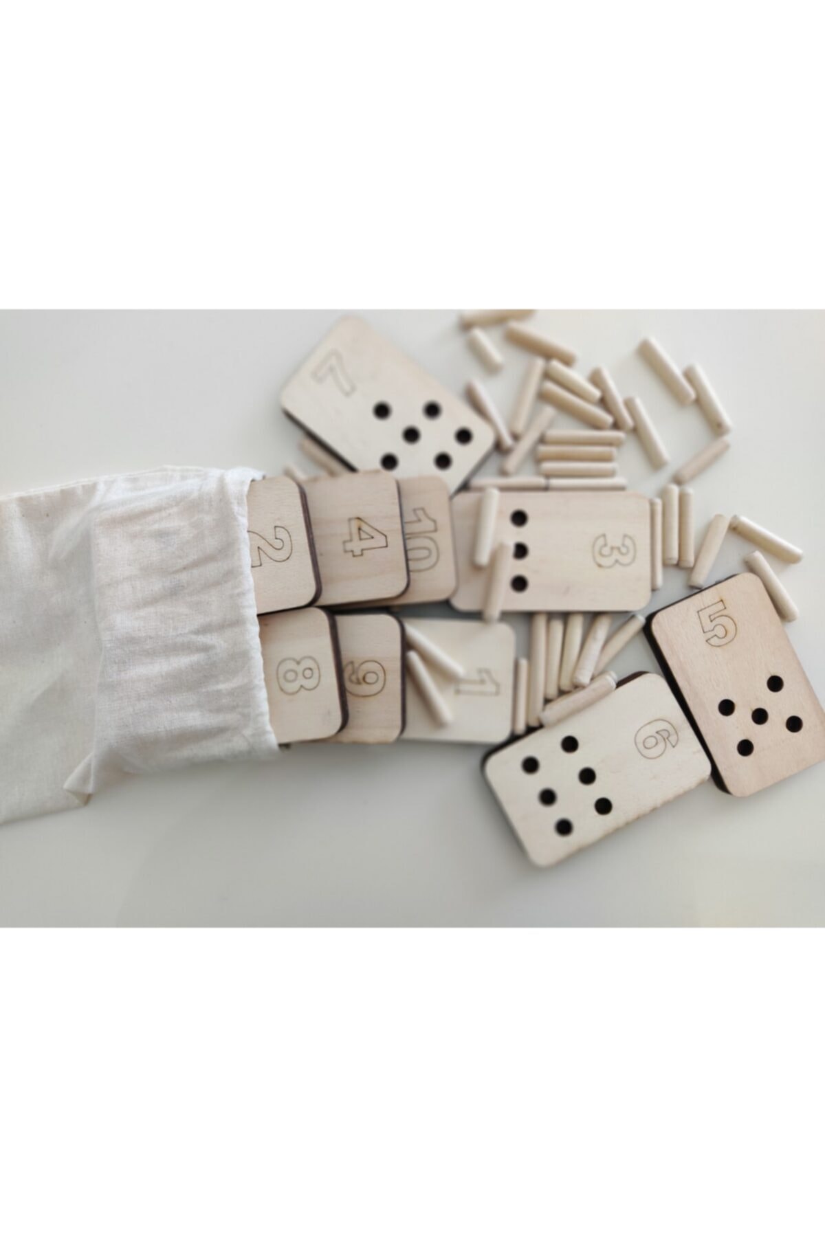 Ankebut Montessori Pim Takmalı Sayı Ve Değerleri Öğrenme Seti fotoğrafı 2 (önizleme)