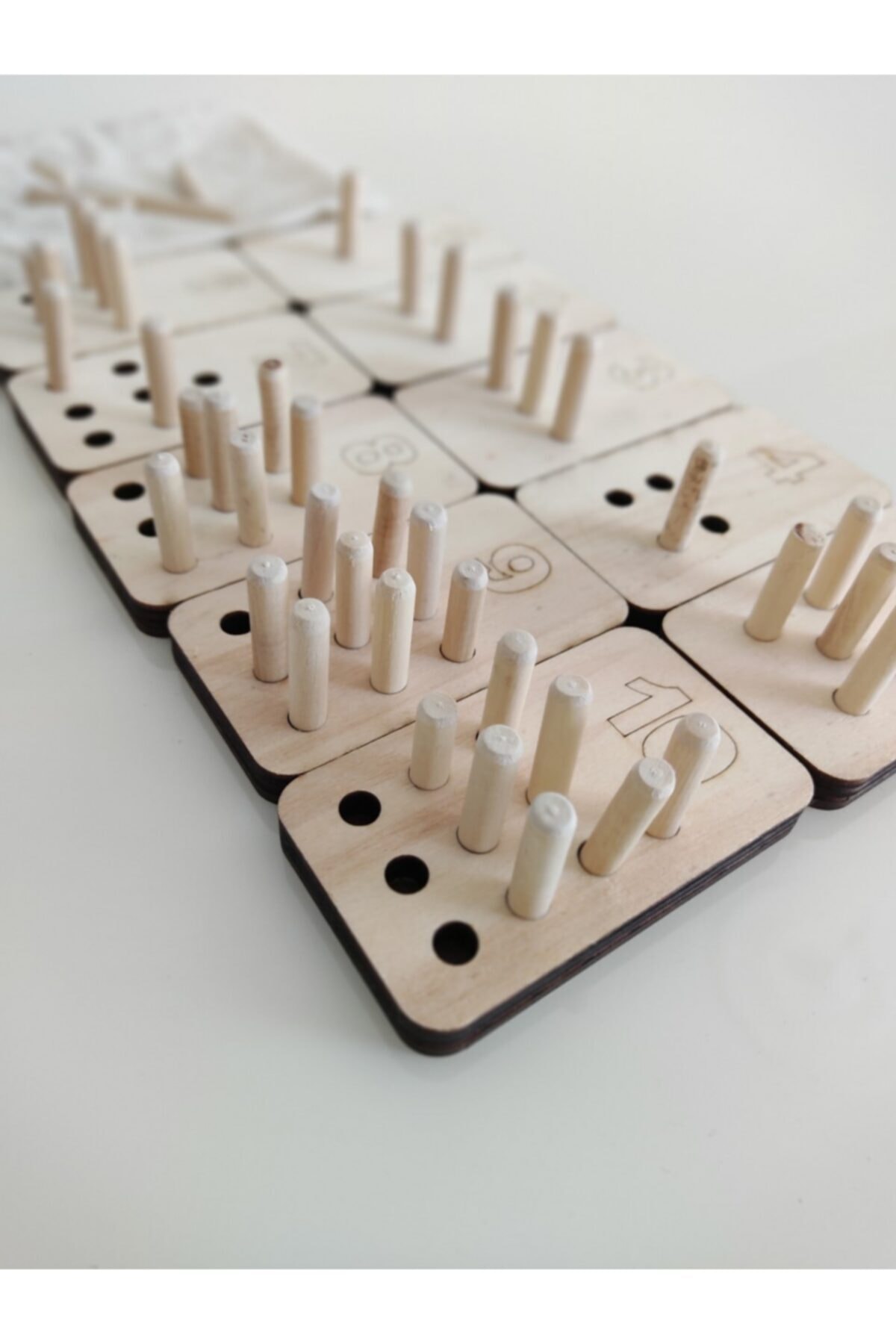 Ankebut Montessori Pim Takmalı Sayı Ve Değerleri Öğrenme Seti fotoğrafı 4 (önizleme)