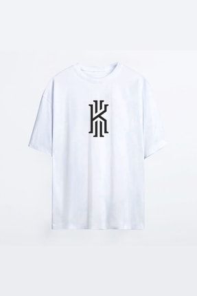 Kyrie Irving 89 Beyaz Hg Erkek Oversize Tshirt - Tişört 4043388
