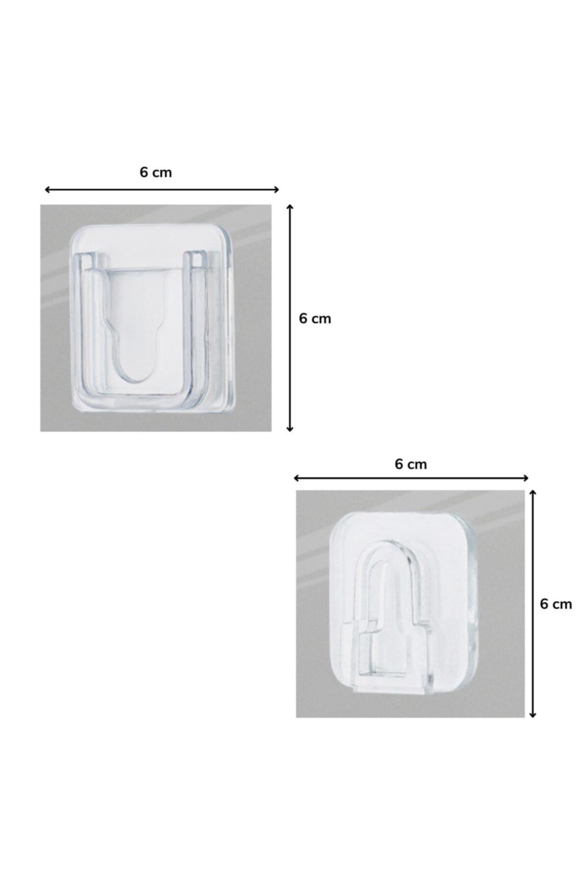 For Prime-Slide-Up Item Fixing Hanger 10 Pieces Transparent Double Sided Adhesive Snap Clip 5