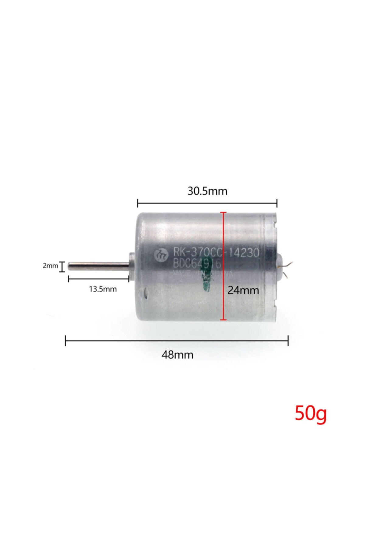 6-30v Dc Motor Rk-370cc-14230 Mabuchi 20700rpm 30v, 8500rpm 12v Karbon Fırça Yüksek Tork Düşük Ses 6