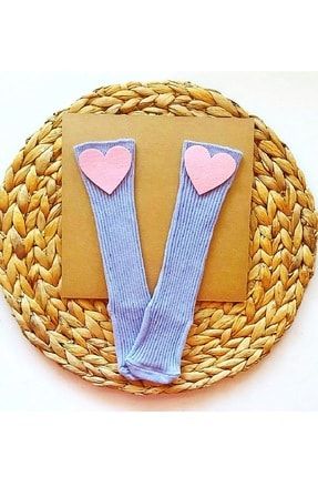 Kız Bebek Kalpli Diz Altı Çorap ASAK1K01