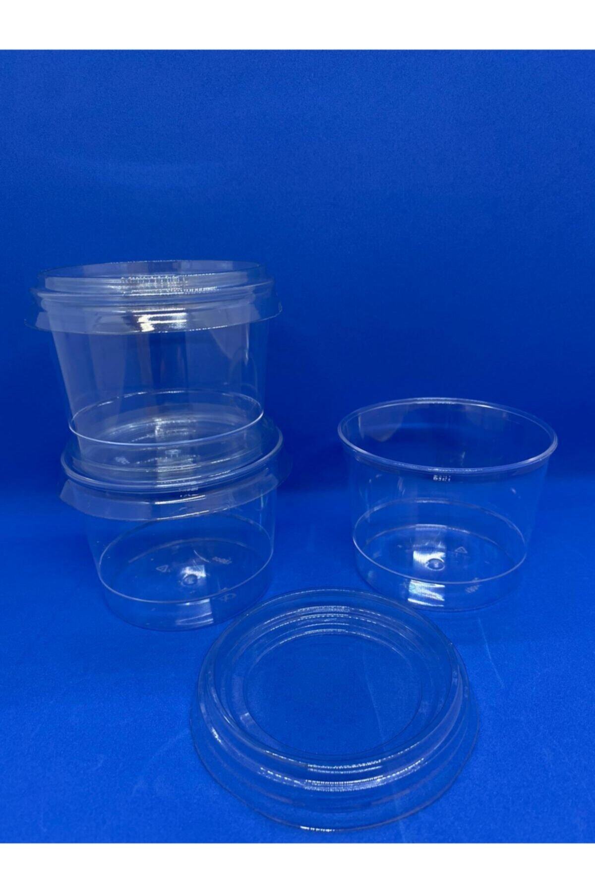 Plastik Tatlı Kabı Kasesi Kristal 250 Cc Kapaklı 10 Adet — Koksal Pack — Diğer Parti Malzemeleri (8)