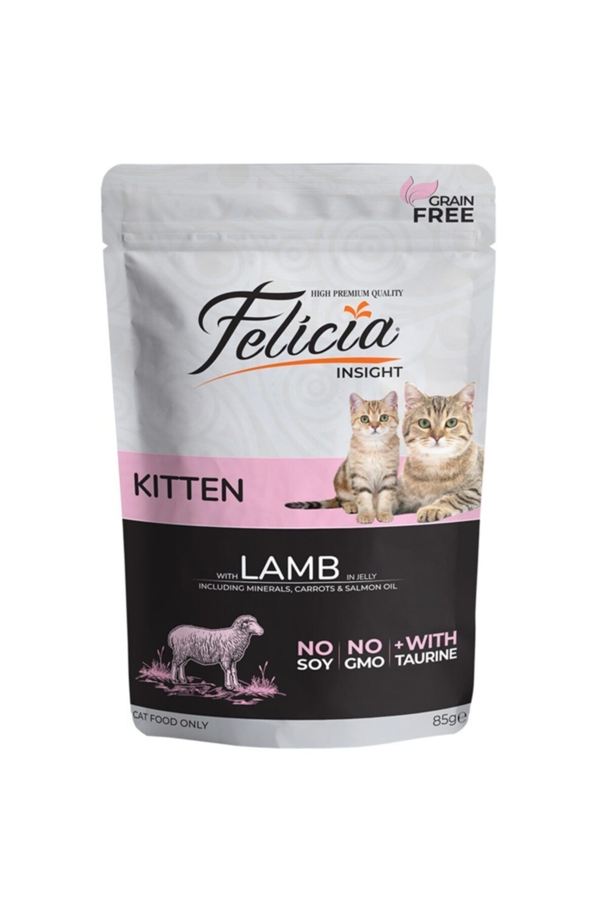 Felicia Grain Free 85 Gr Kitten Lamb Pouch Cat Food